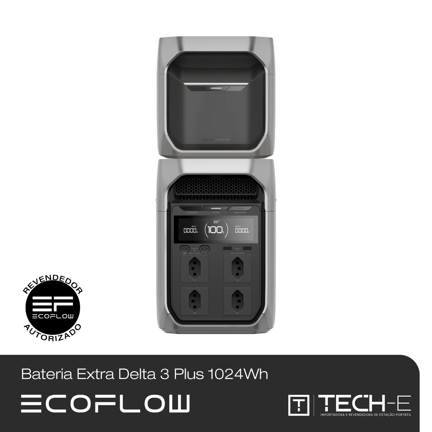 Bateria Extra Delta 3 PLUS - EcoFlow - EcoFlow | Tech-E no Brasil