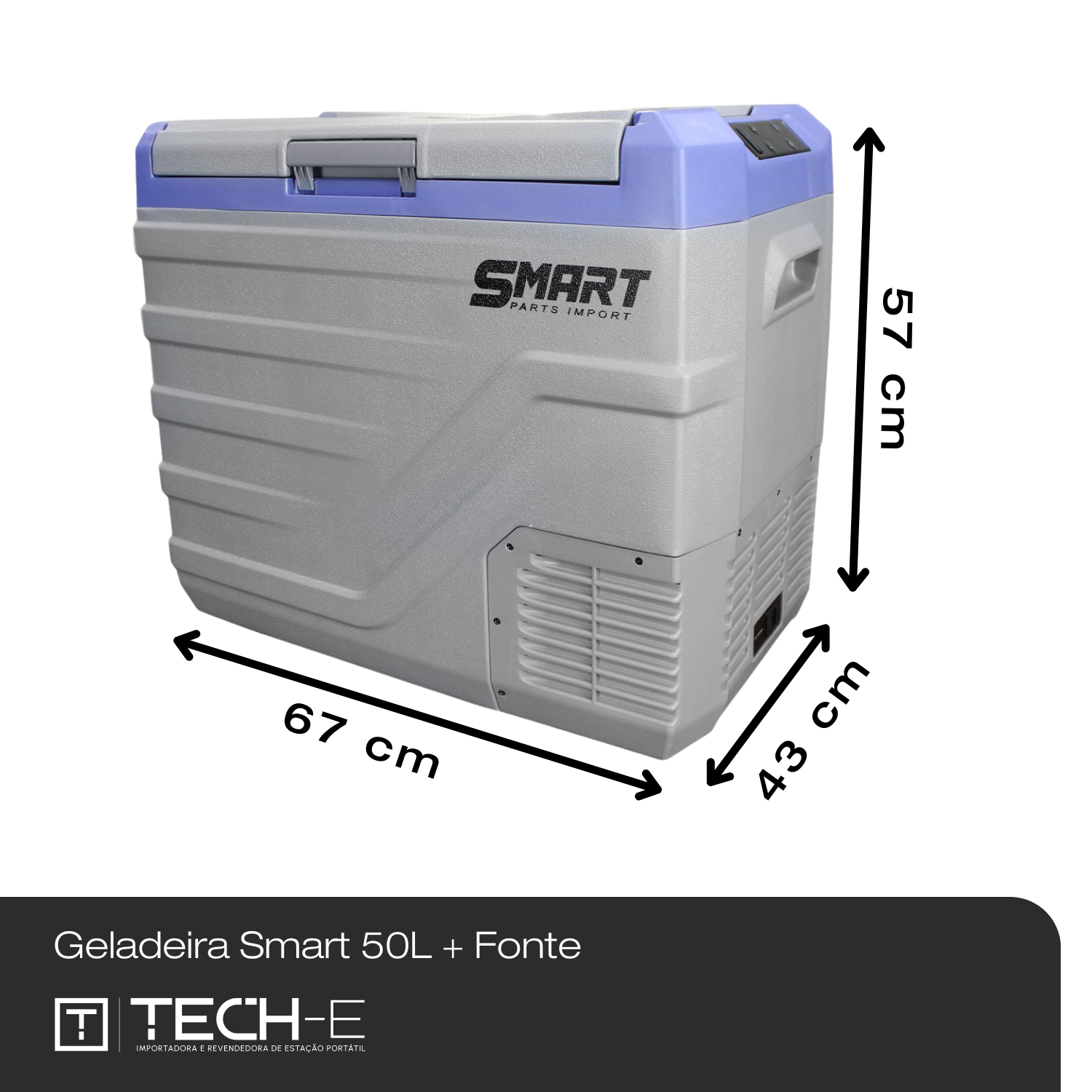 Geladeira Smart 50L Quadrivolt 1 porta - EcoFlow | Tech-E no Brasil