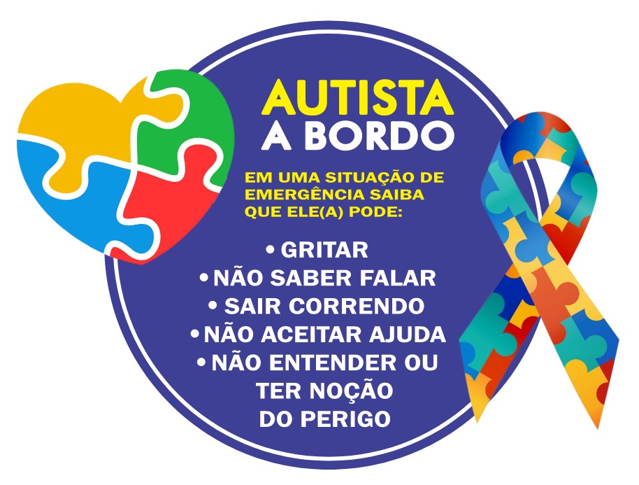 Adesivo Símbolo Autista Identificação para Carro - MyBlue - A loja do ...