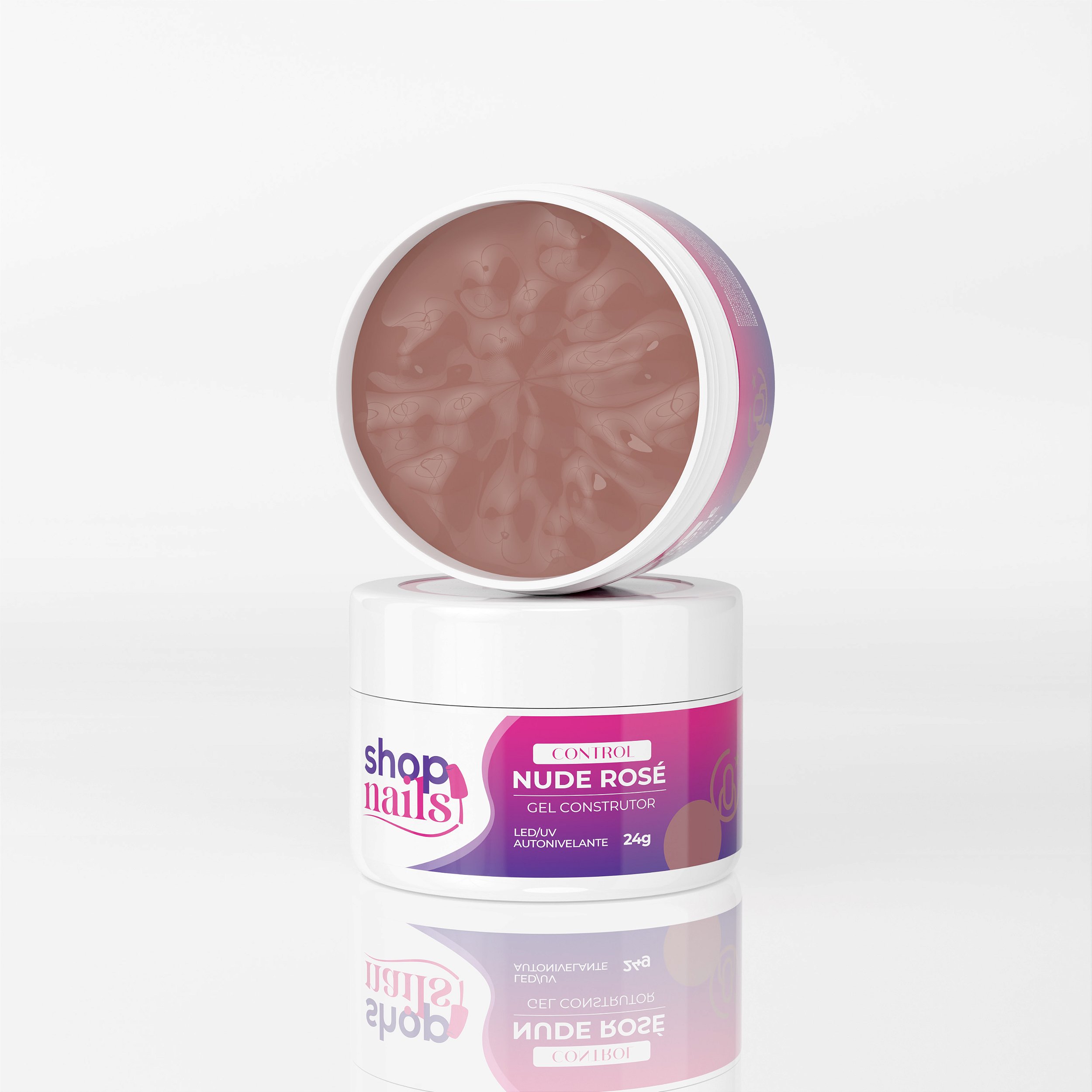 Gel Control Shopnails Nude Rosé Construtor 24g - Shop Nails