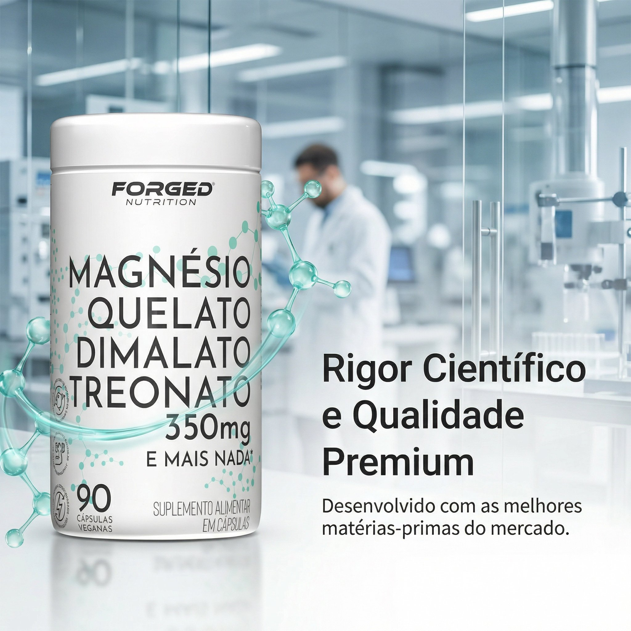 Magnésio Quelato Dimalato Treonato 350mg - Forged Nutrition - Sua Fonte ...