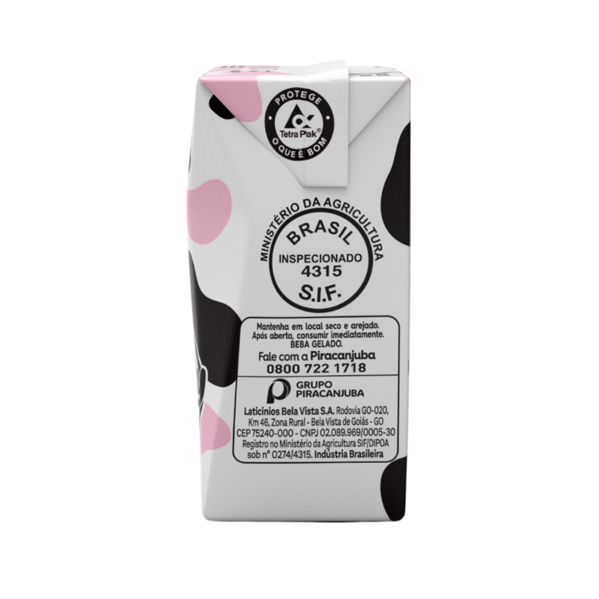 Pirakids Milky Moo Chicletin Groselha | Brava Distribuidora
