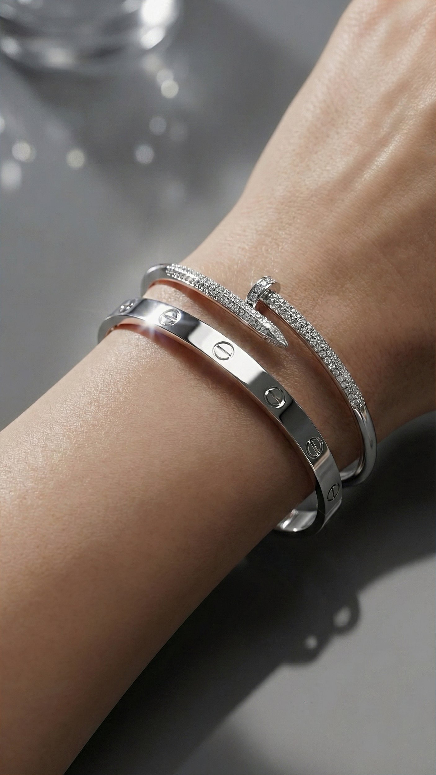 Bracelete / Pulseira Love Cartier Prata Aço - by Olivia