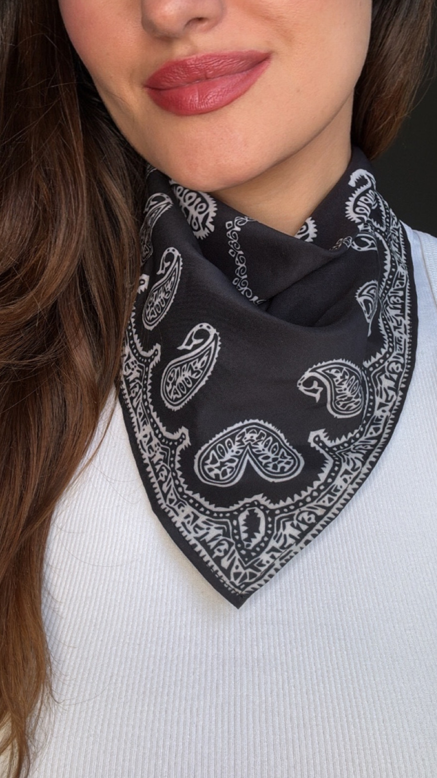 Lenço Bandana Paisley - by Olivia