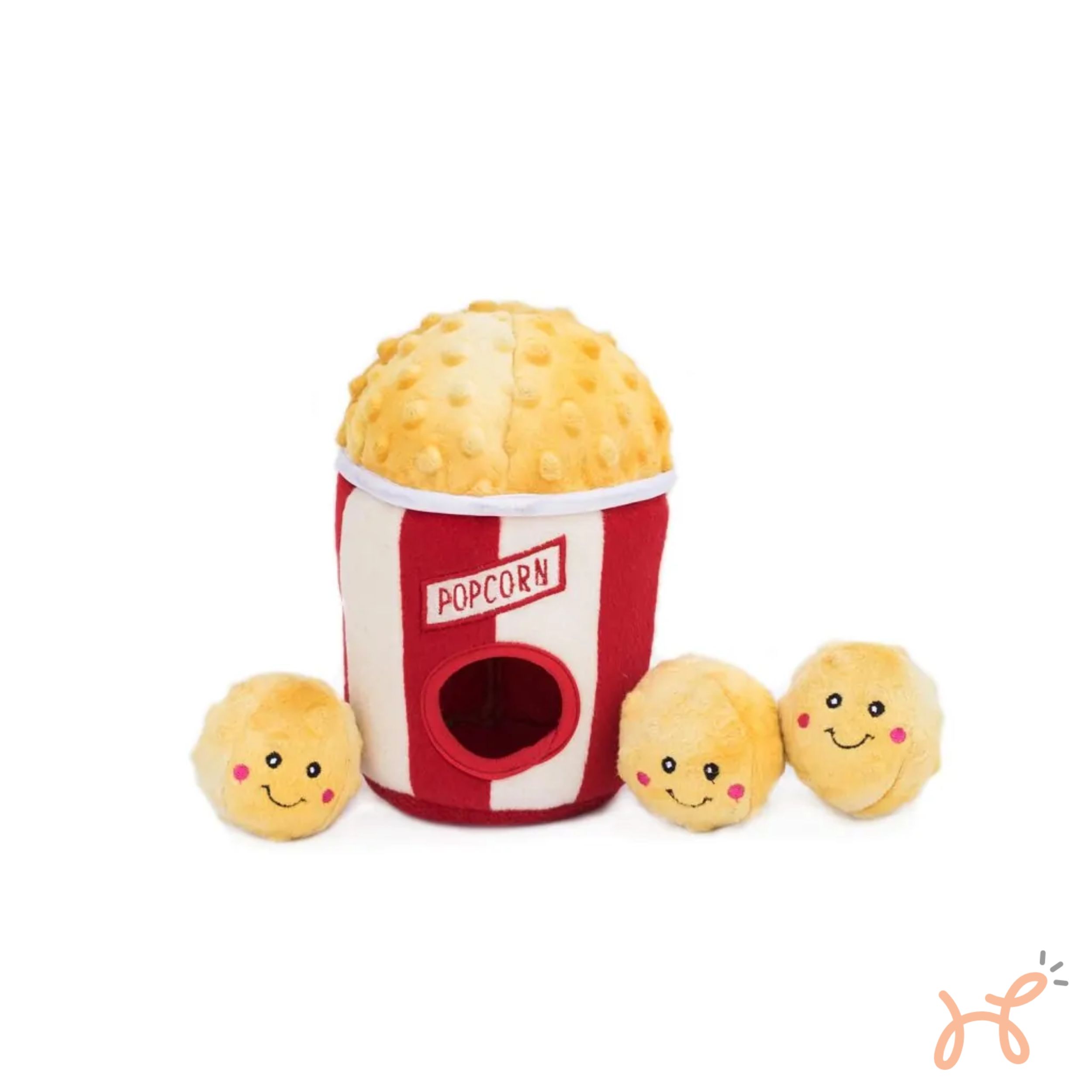 Balde de Pipoca ZippyPaws | Brinquedo Interativo e Estimulante p