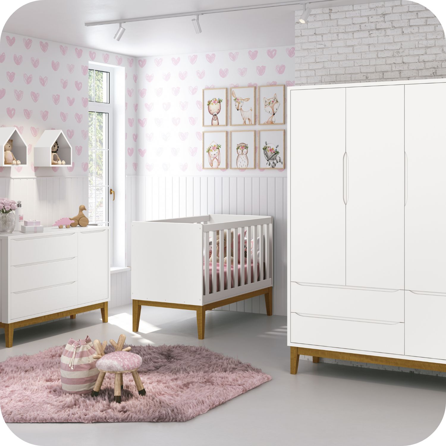 Berço Americano Mini Cama Branco Classic - Mima Mamãe - Loja de ...