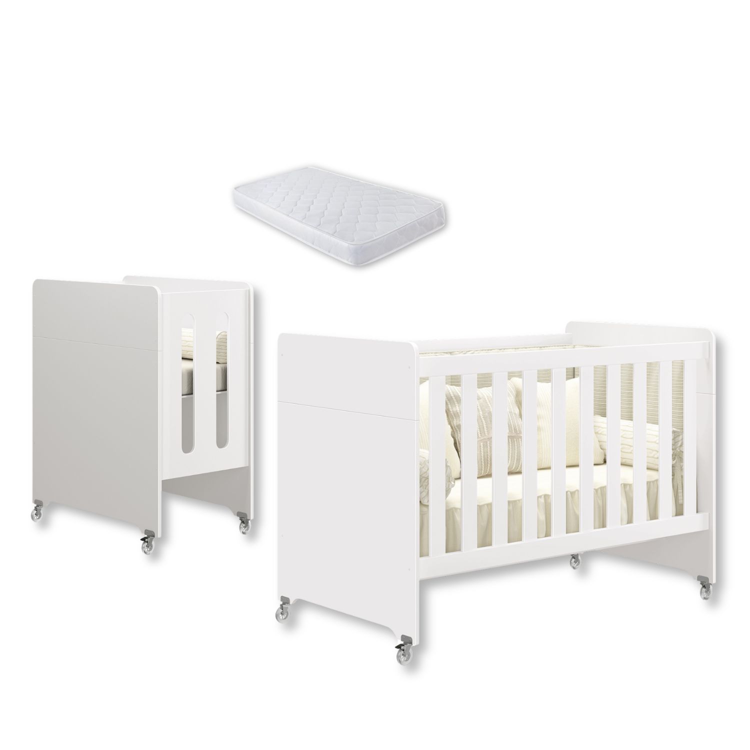 Berço Americano 4 em 1 Evolution Branco - Mima Mamãe - Loja de Produtos ...