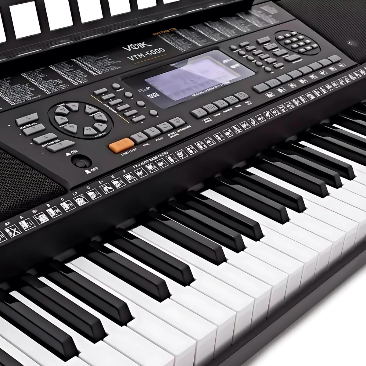 Teclado Musical 61 Teclas MIDI VTM-5000 | VOIK - VOIK