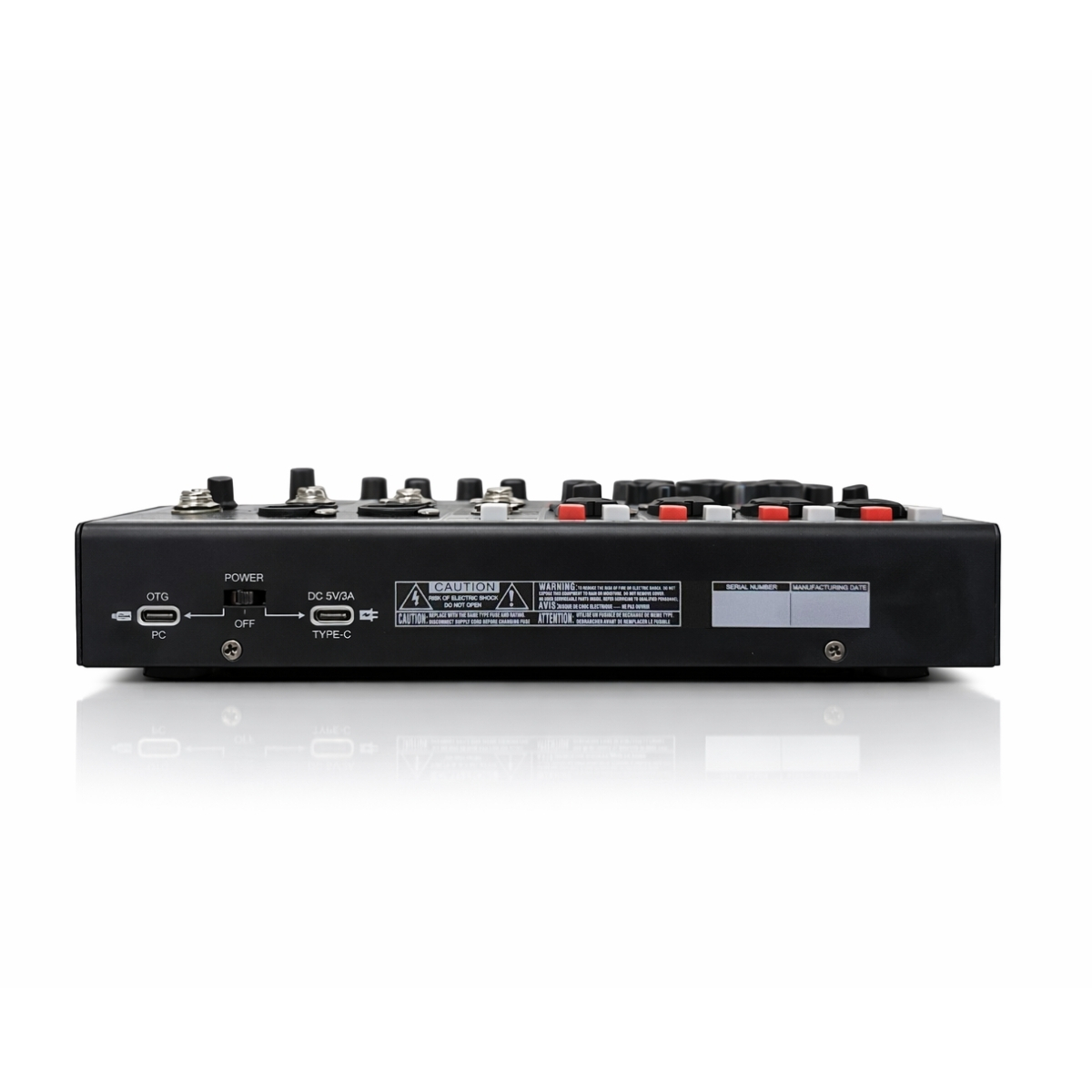 Mesa de Som 6 Canais com USB e Bluetooth 48v Igreja Voik VMX