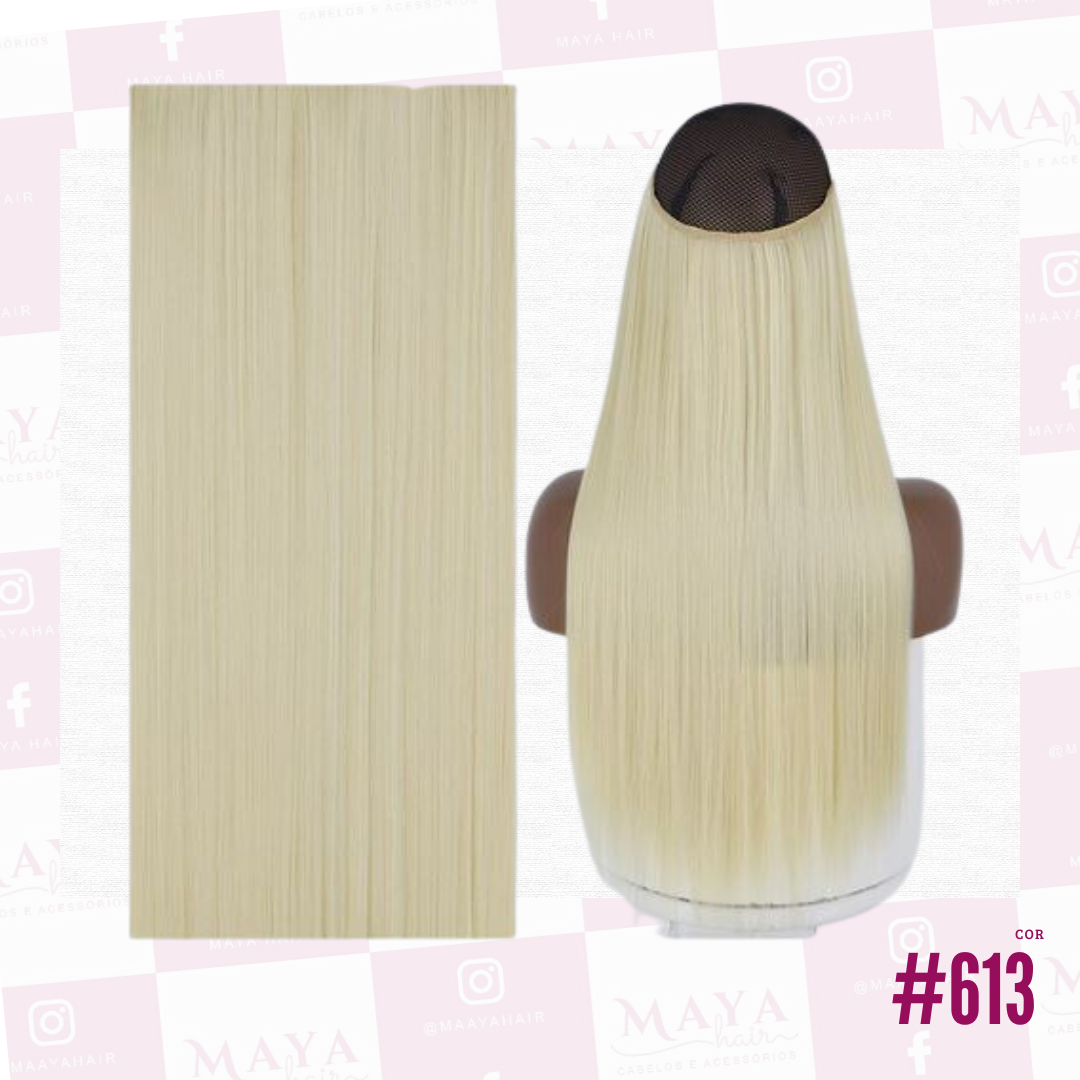 Aplique Tic Tac Orgânico Idêntico ao Cabelo Humano Liso - Maya Hair