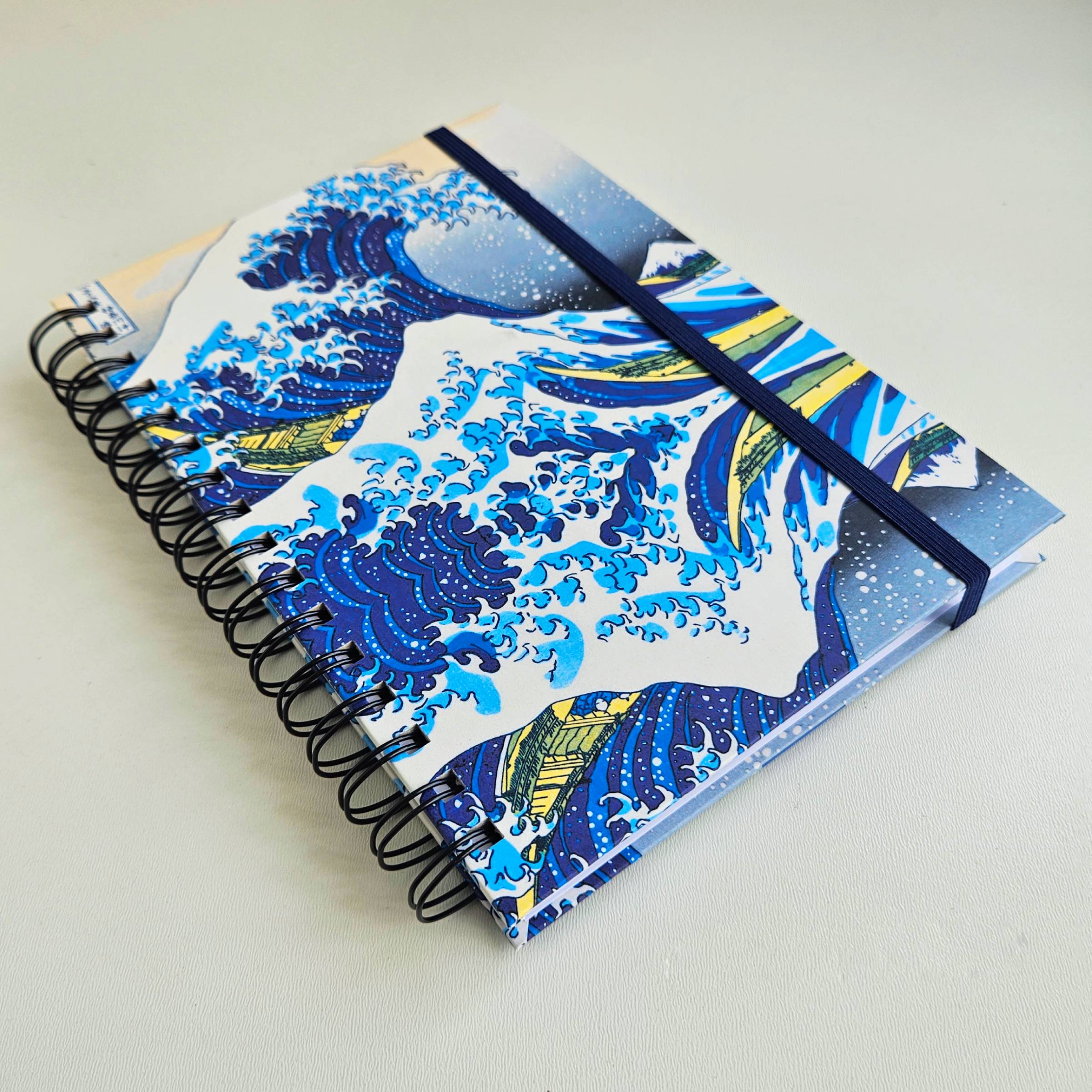 Sketchbook A5 A Grande Onda de Kanagawa, de Hokusai - Brujas Cadernos