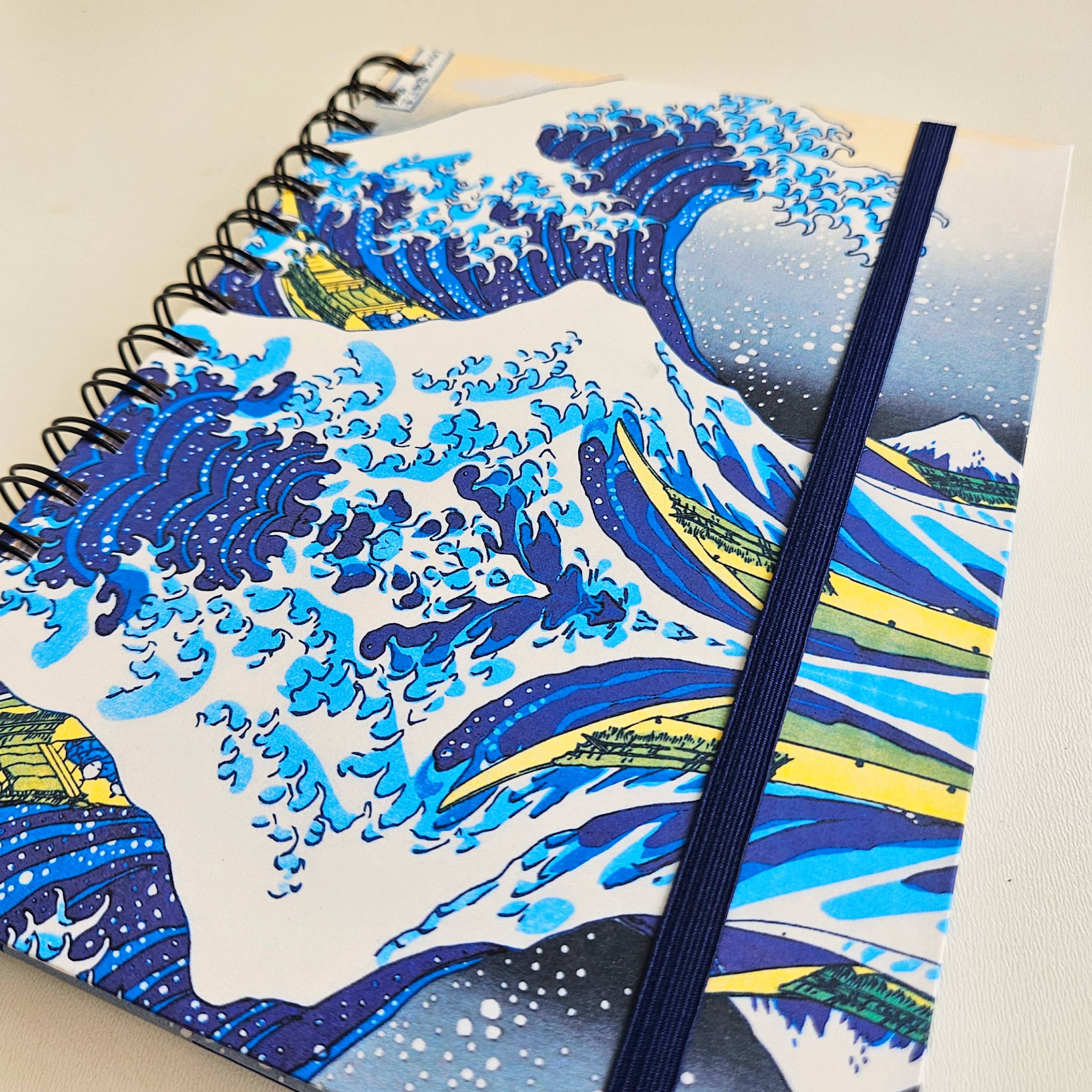 Sketchbook A5 A Grande Onda de Kanagawa, de Hokusai - Brujas Cadernos