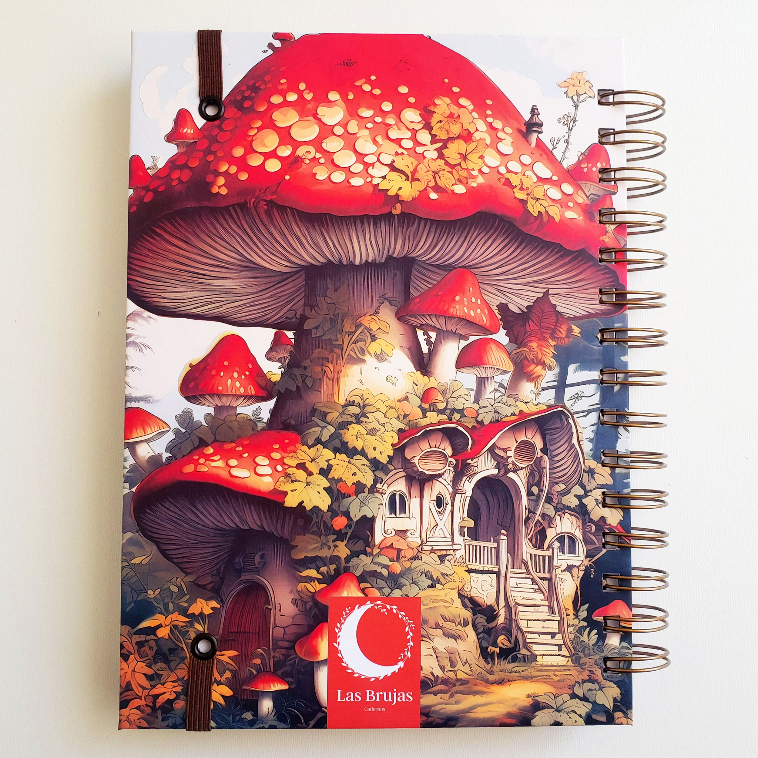 Sketchbook para Desenho A5 Casa Cogumelo - Brujas Cadernos