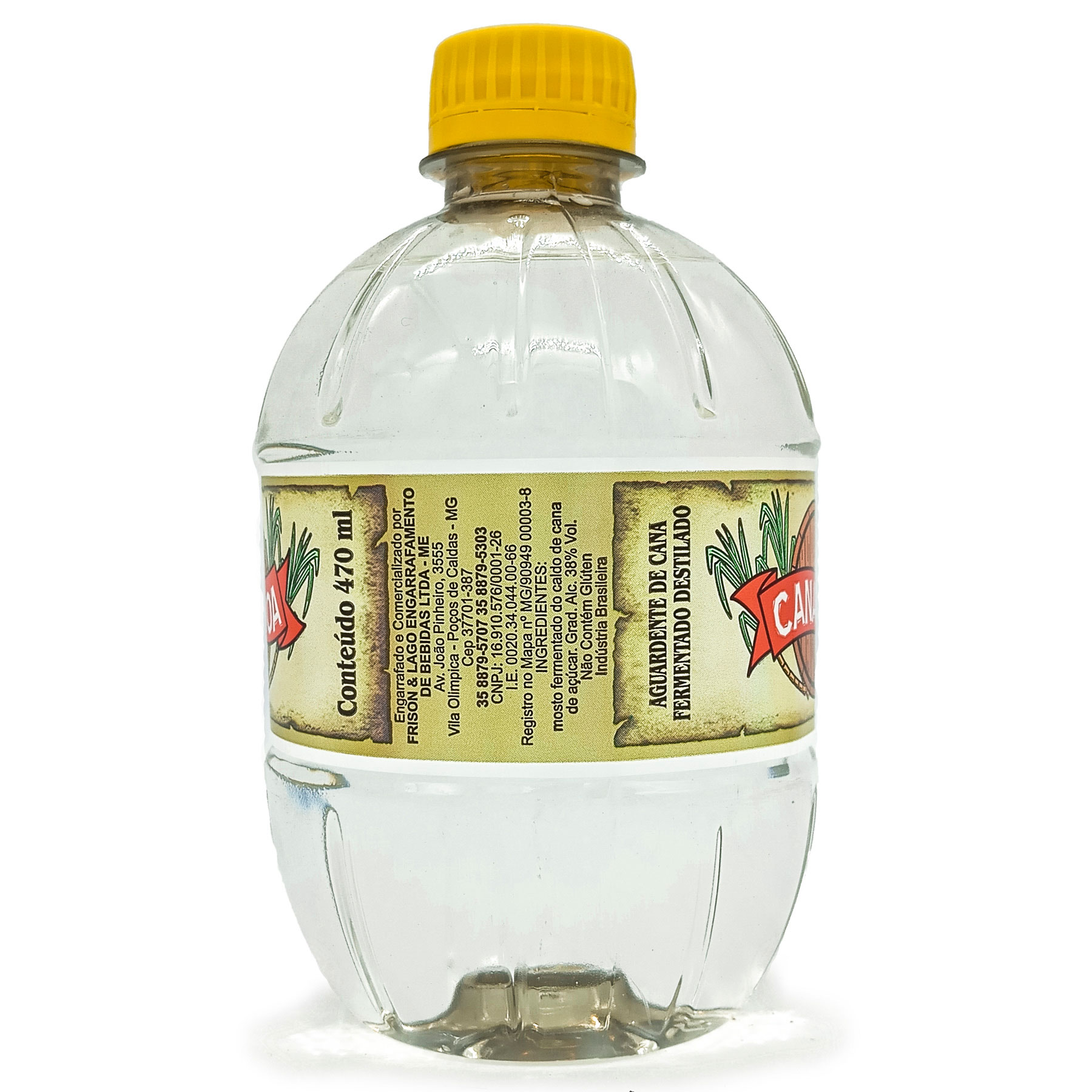 Pinga Cachaça Aguardente De Cana 470ML Cana Boa - Império de Padilha ...