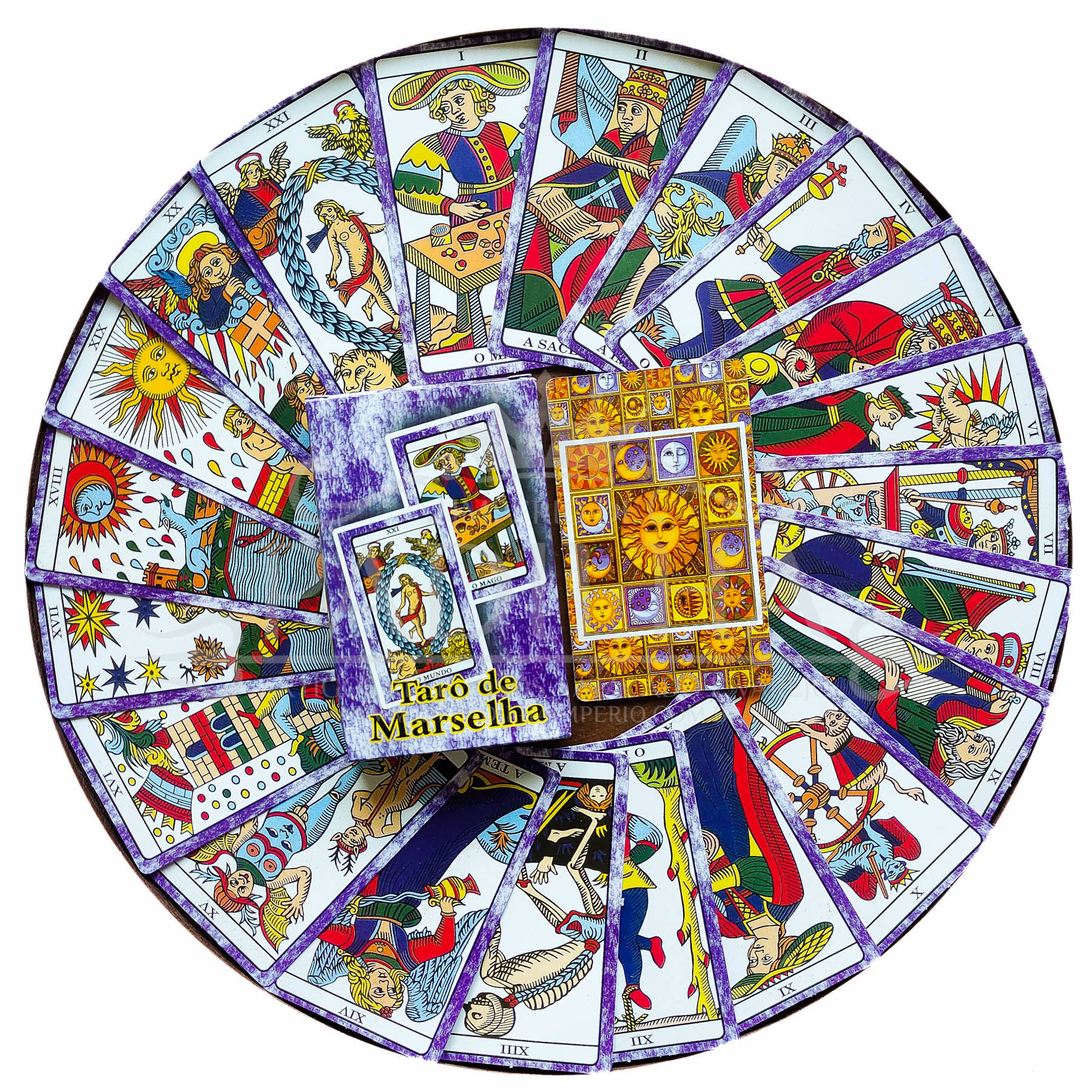 Tarot De Marselha Com 22 Cartas + Manual - Império de Padilha - Artigos ...