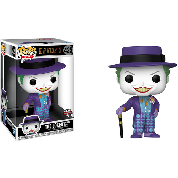 Funko Pop Batman The Joker 425 (Sized 10) - DivertidaGeek