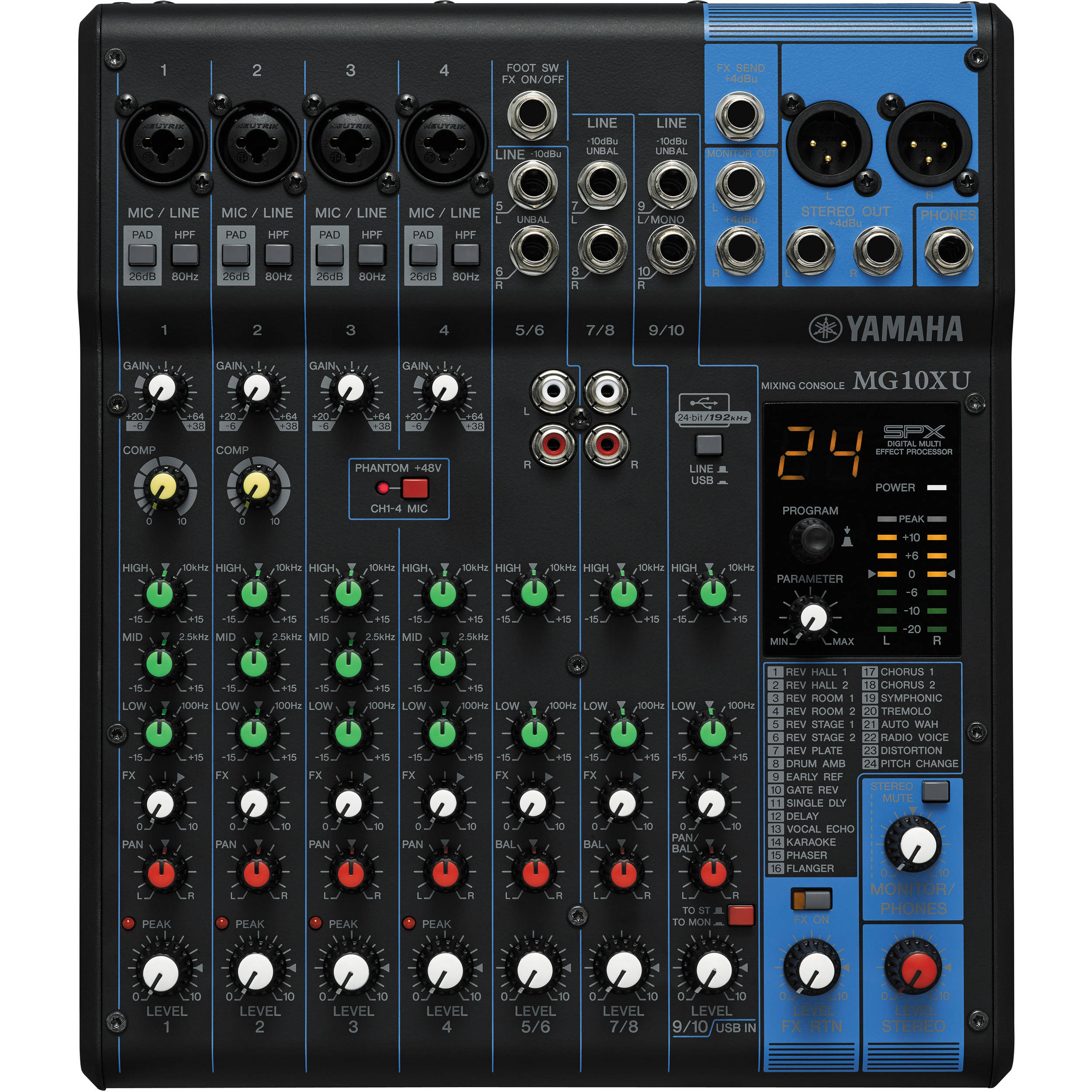 MG10XU 動作ok Mesa de Som Analógica MG10XU Interface USB 10 Canais YAMAHA