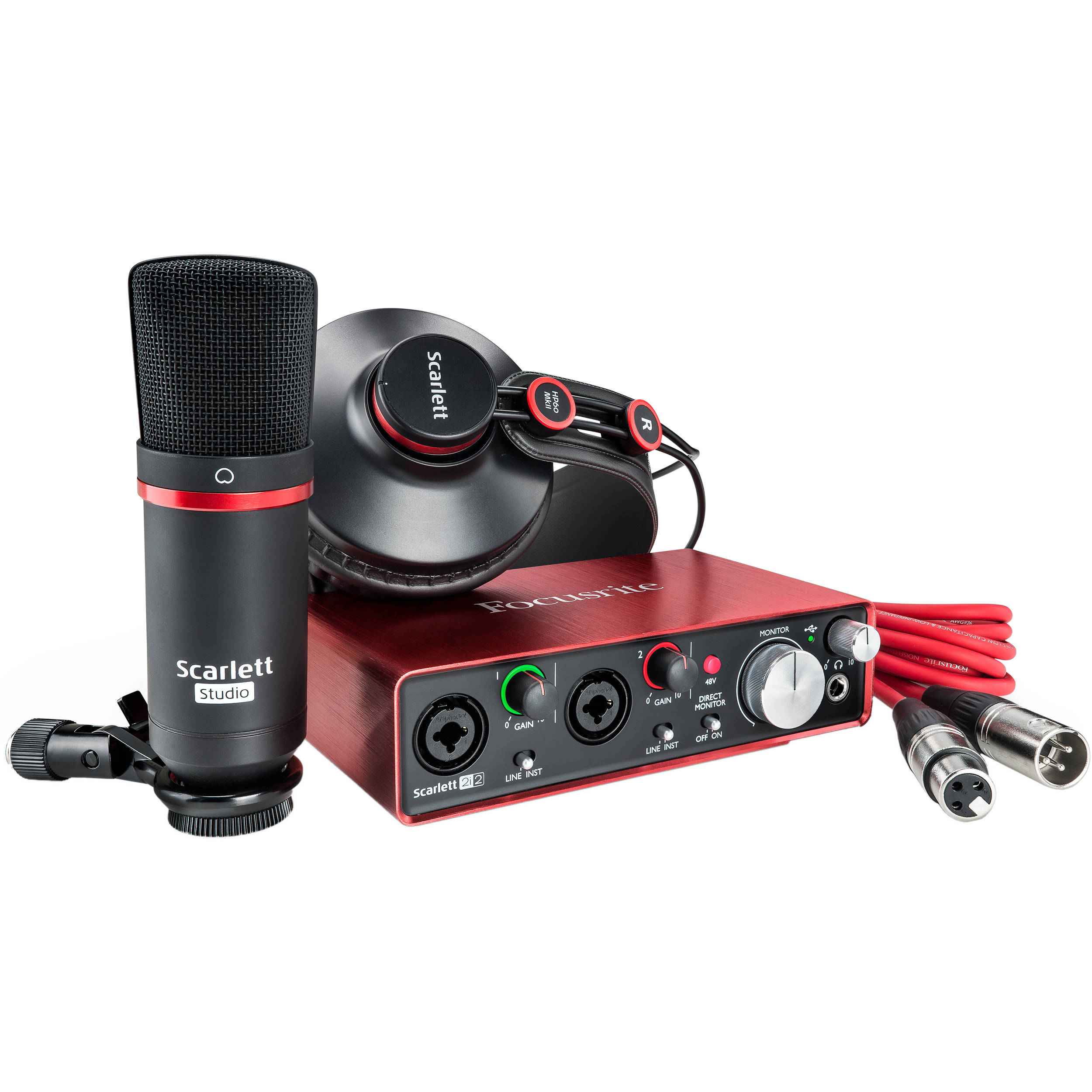 Kit Interface Scarlett 2i2 STUDIO (3ª Geração) - FOCUSRITE Kit Interface Scarlett 2i2 STUDIO (3ª Geração) - FOCUSRITE
