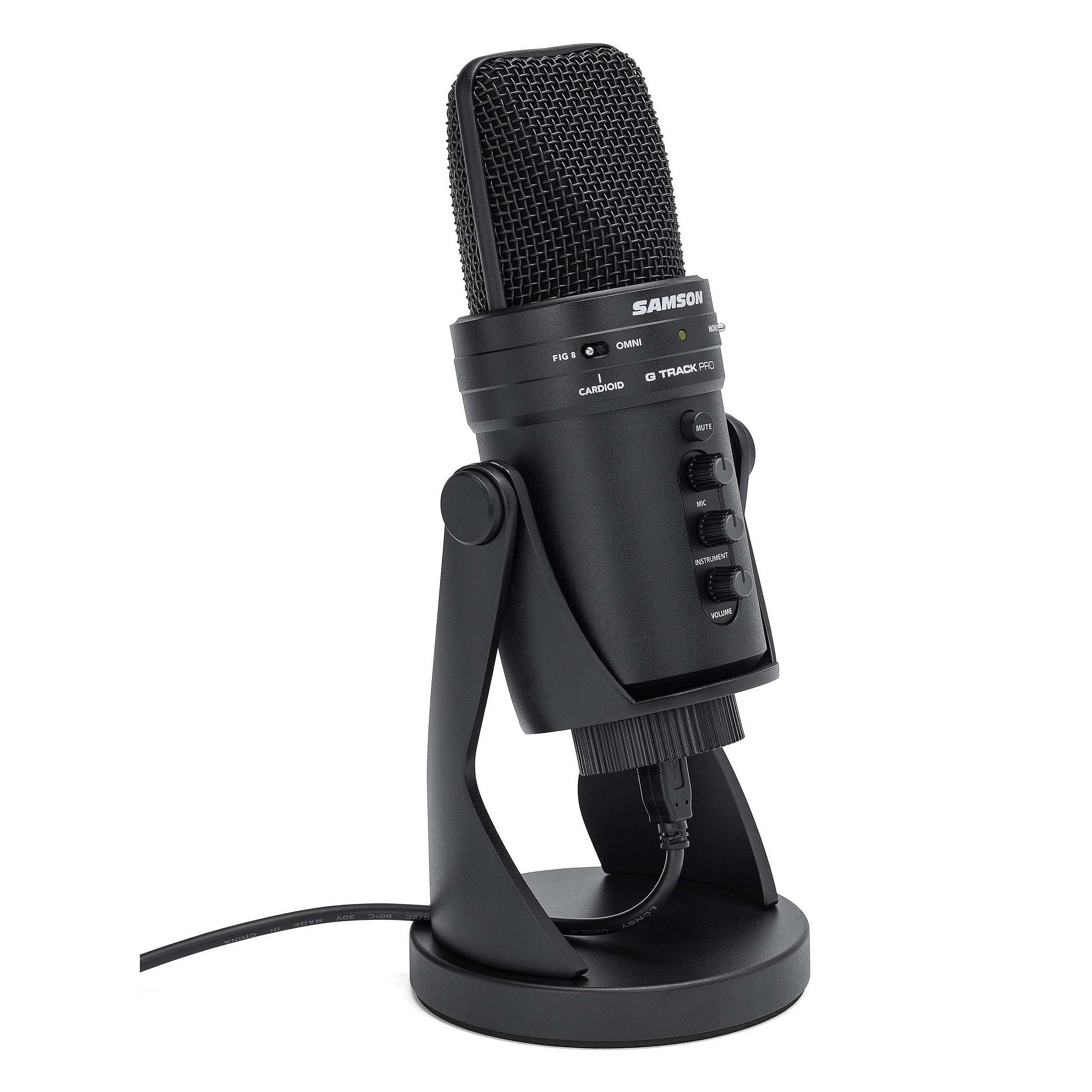 Microfone G-TRACK PRO USB com Interface de Áudio - SAMSON - Kalifa