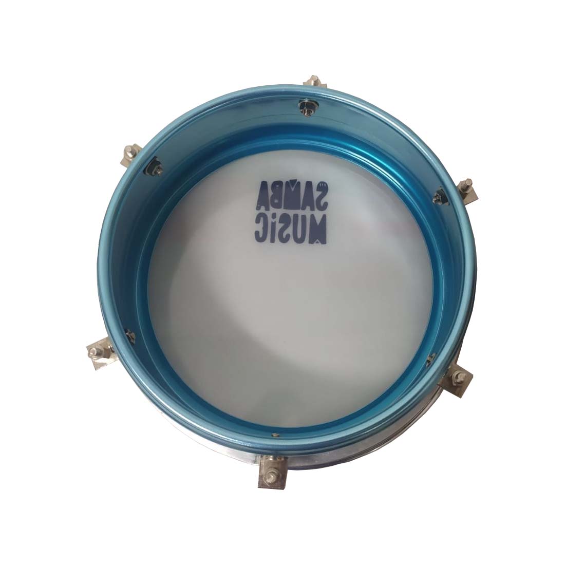 Tamborim TBA-55 AZ Azul Alumínio - Samba Music - Kalifa Prime