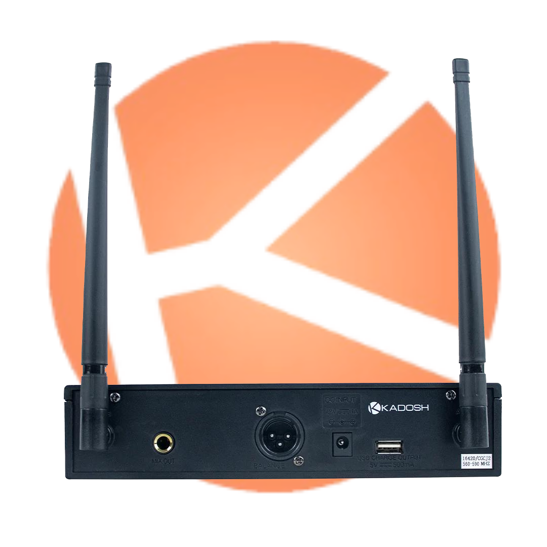 Microfone de Mão Sem Fio Kadosh K-501M Dinâmico - Kalifa Prime