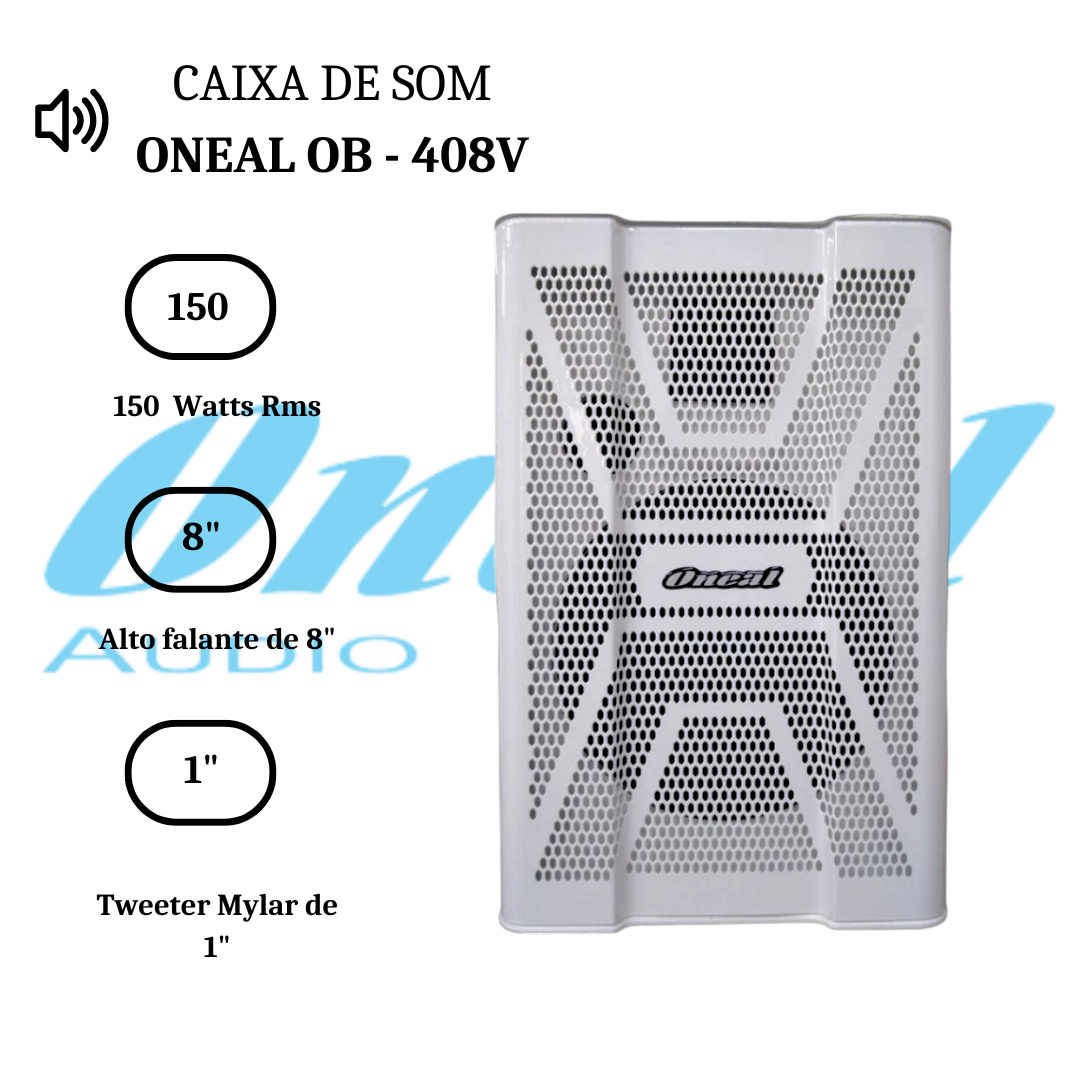 Caixa Som Ambiente OB408 Oneal Passiva Profissional 150W Rms