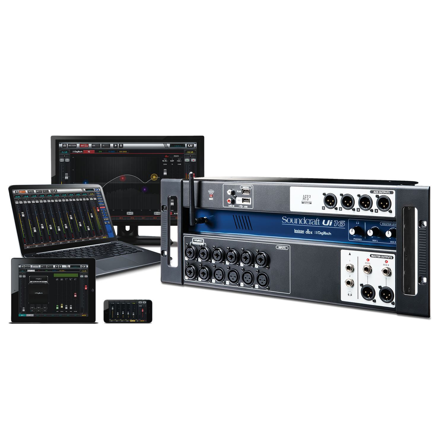 Mesa Digital Soundcraft Ui-16 16ch Bi-volt Compacta - Kalifa Prime