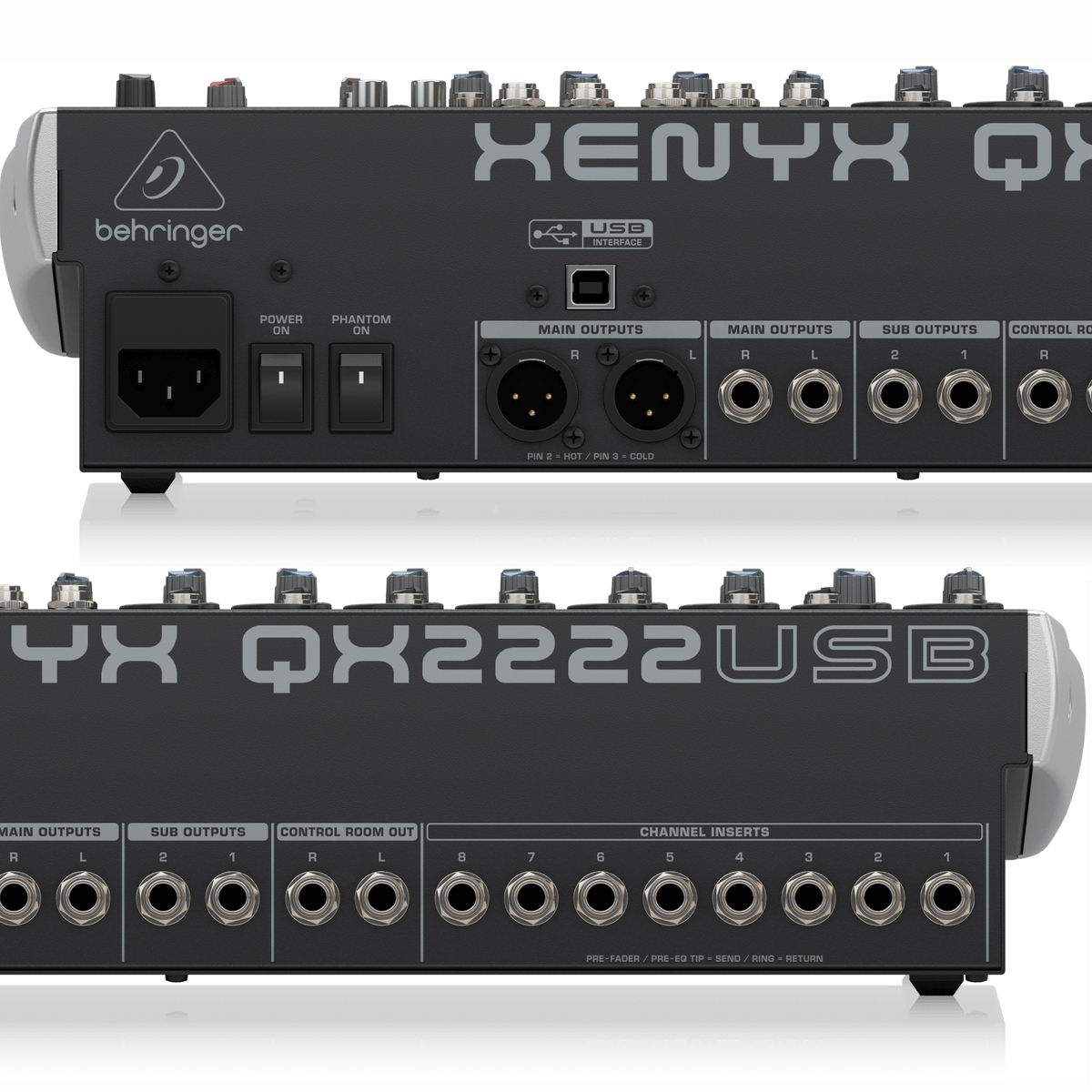 Mesa de Som Behringer QX2222USB 22 Entradas USB/FX - Kalifa Prime