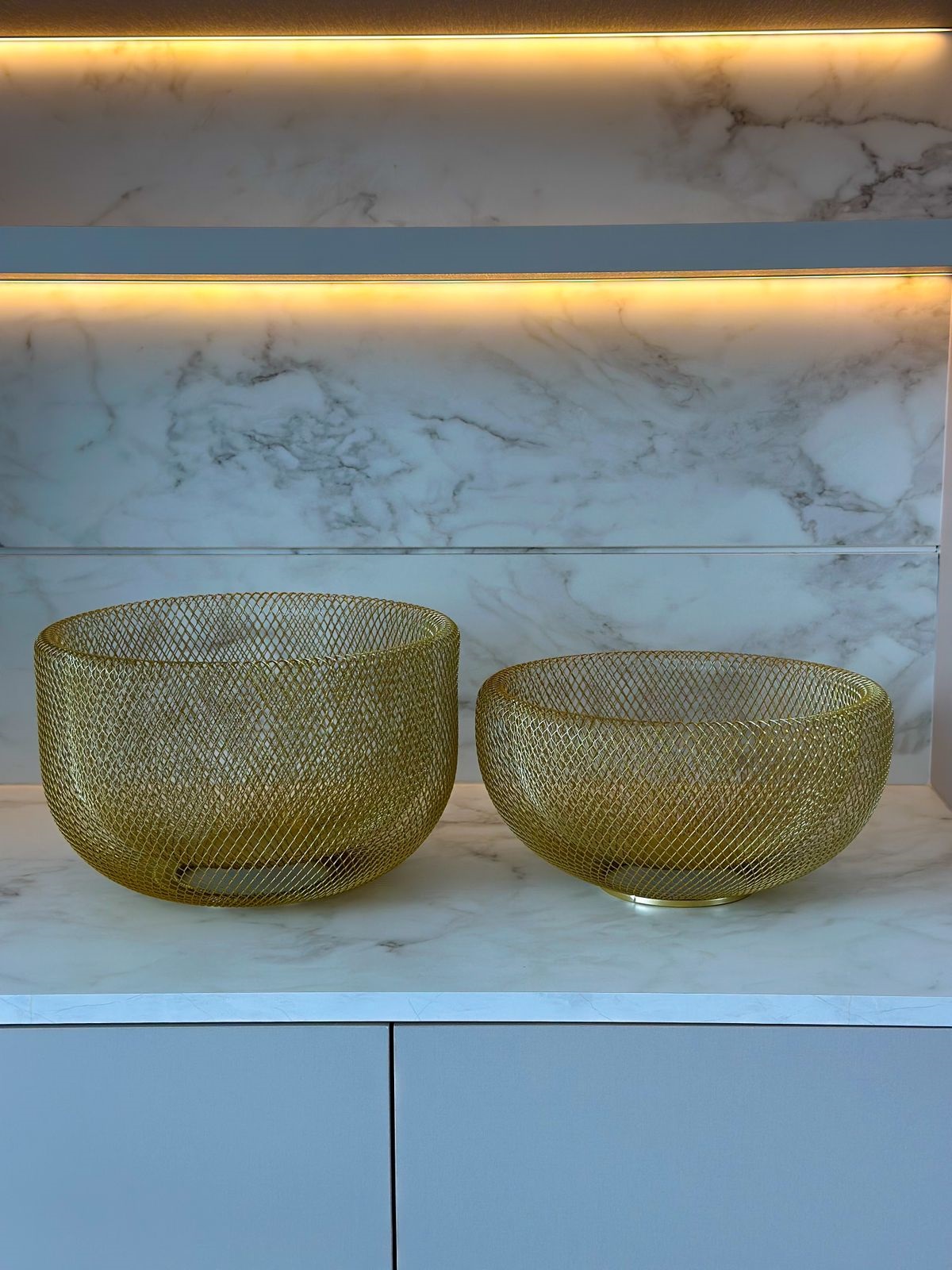 Centro De Mesa Dourado Em Metal P - Mart - Mavih Decor