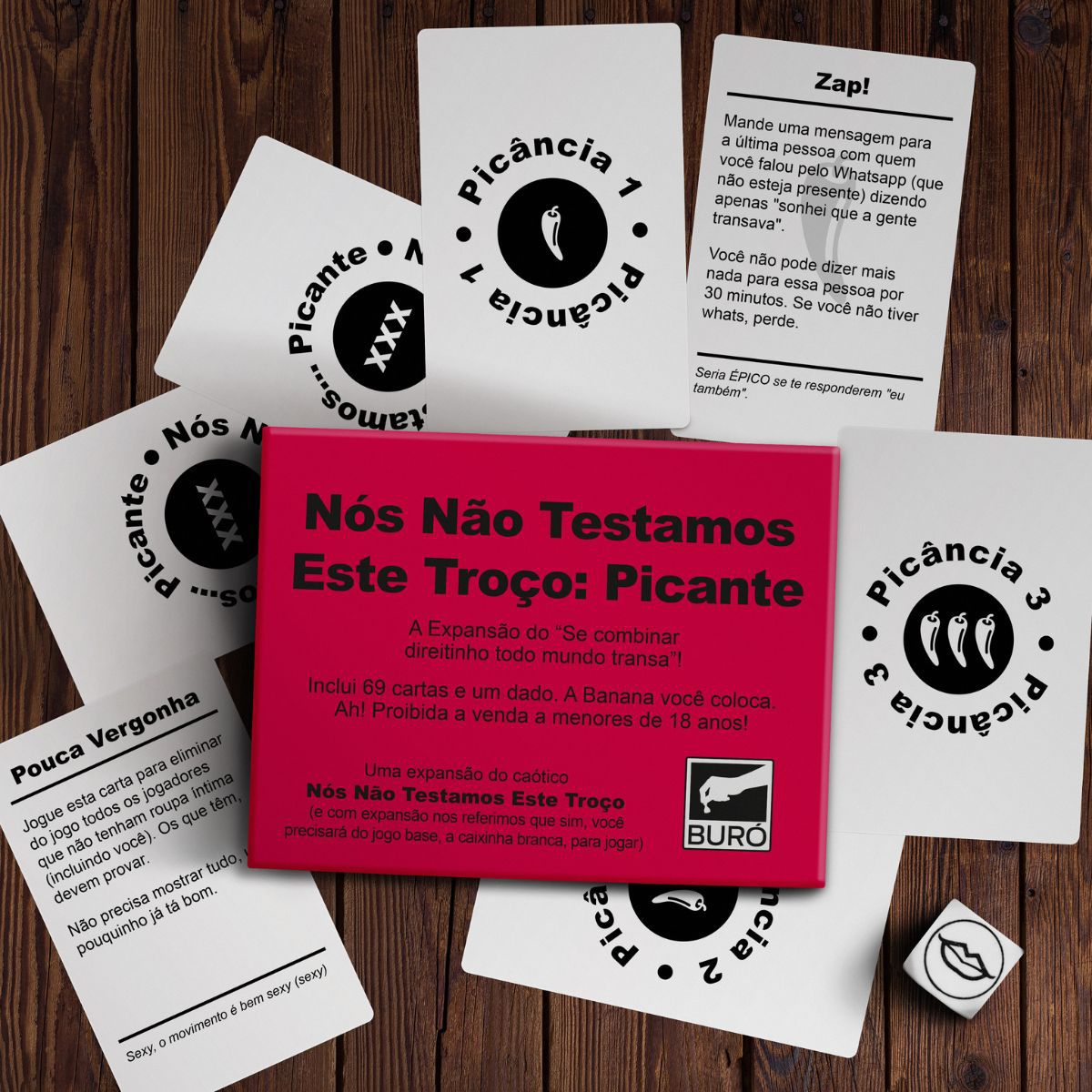 Nós Não Testamos Este Troço: Picante Jogo de Cartas Buró - Hiper Comercial