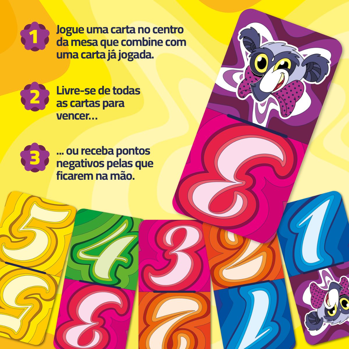 Jogo De Cartas Card Game Linha Micro Lemur PaperGames - Hiper Comercial