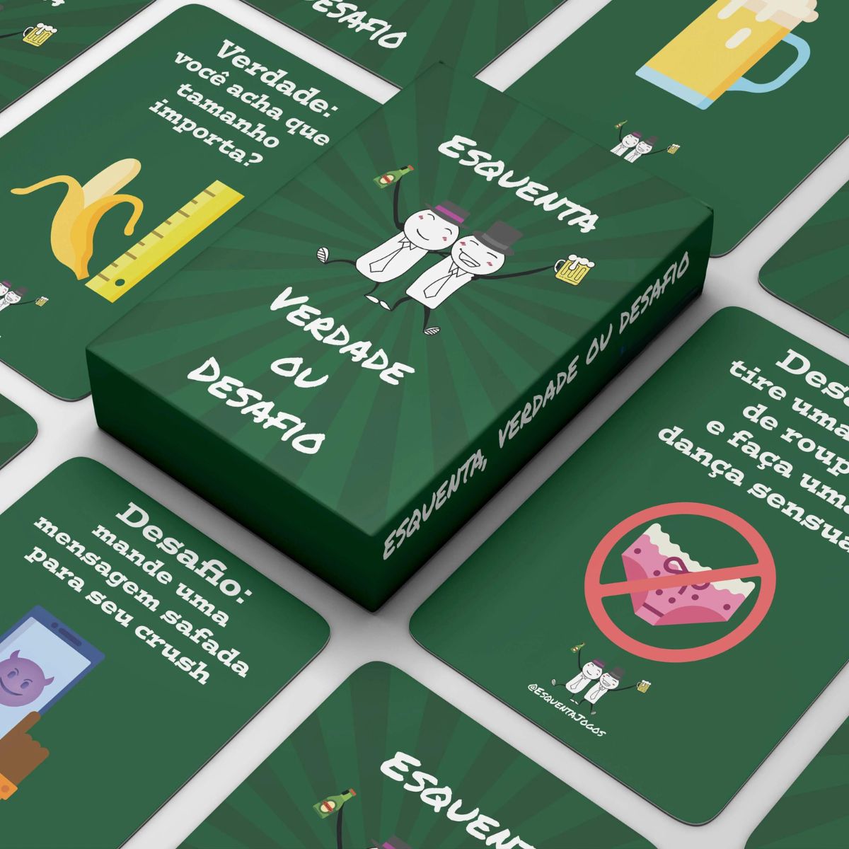 Jogo De Cartas Adulto Verdade ou Desafio - Amigos e Resenha - Hiper ...