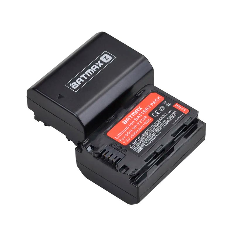 Batmax NP-FZ100 Akku Mit Typ-C-Ladeanschluss - Kompatibel Mit Sony Kameras - Inkl. Akkutasche