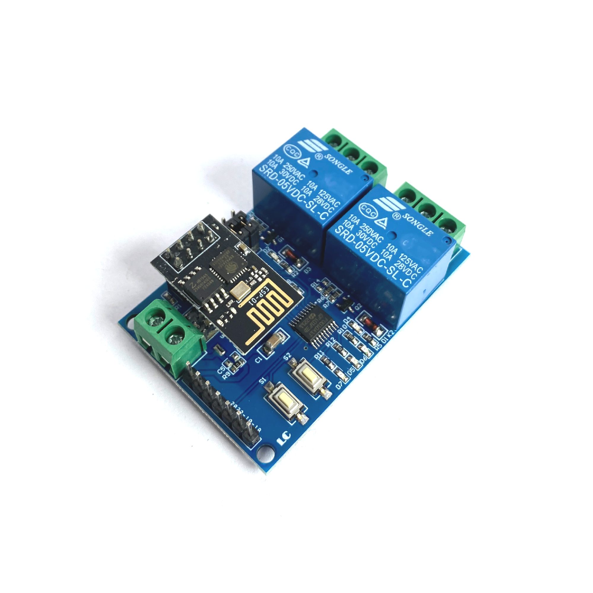 Módulo Relé 2 Canais com Módulo WiFi ESP8266 - Makkers