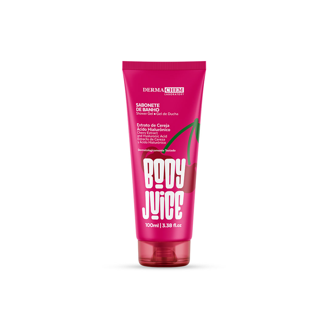 Kit Corporal Completo Body Splash Creme Sabonete Esfoliante Cereja