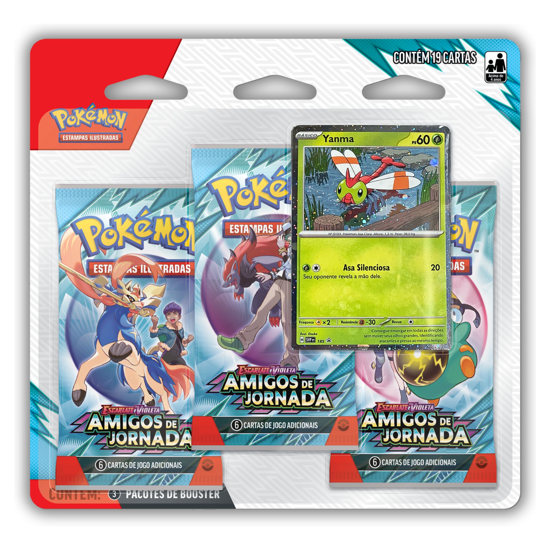 Blister Triplo Pokémon TCG EV 9 Amigos de Jornada - Gato Gingado Card ...