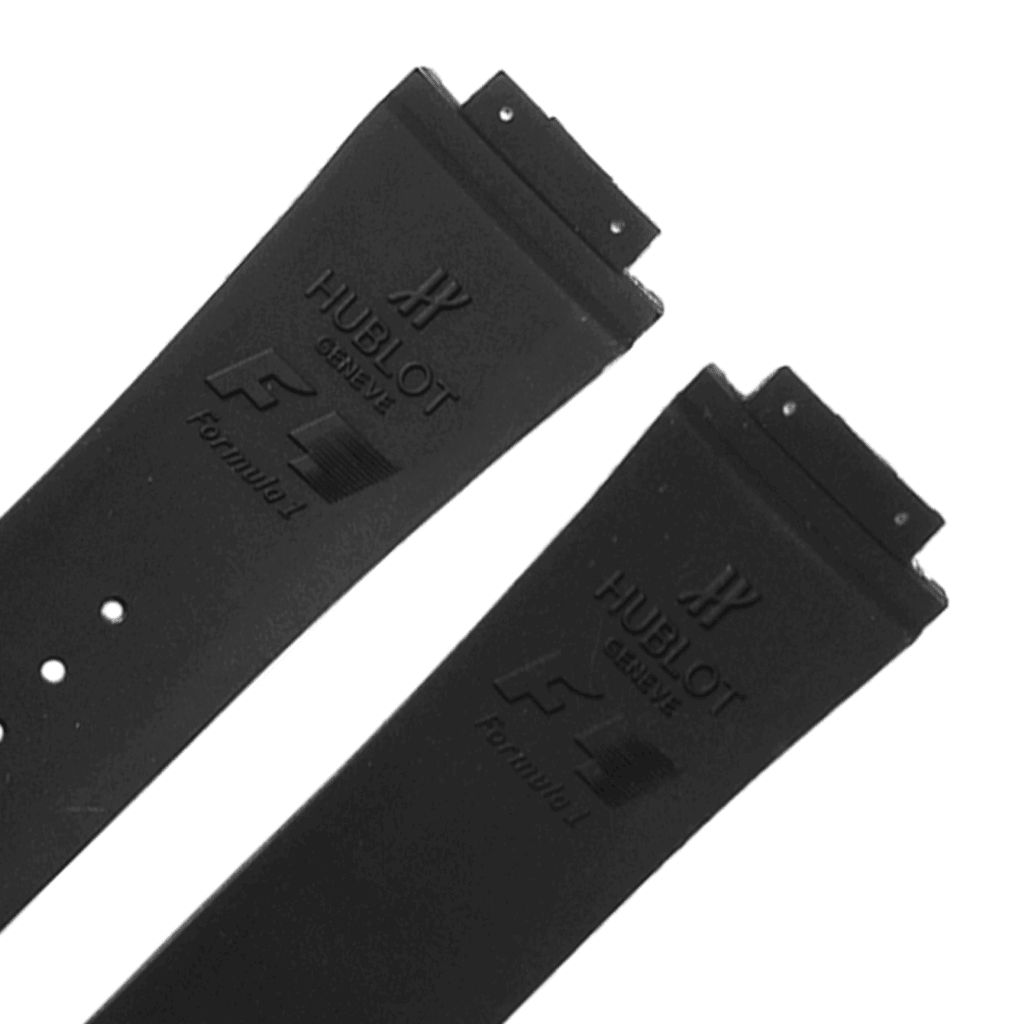 Pulseira para Relógio Compatível com Hublot King Power King Of F1 Borracha Preto com Costura Vermelho