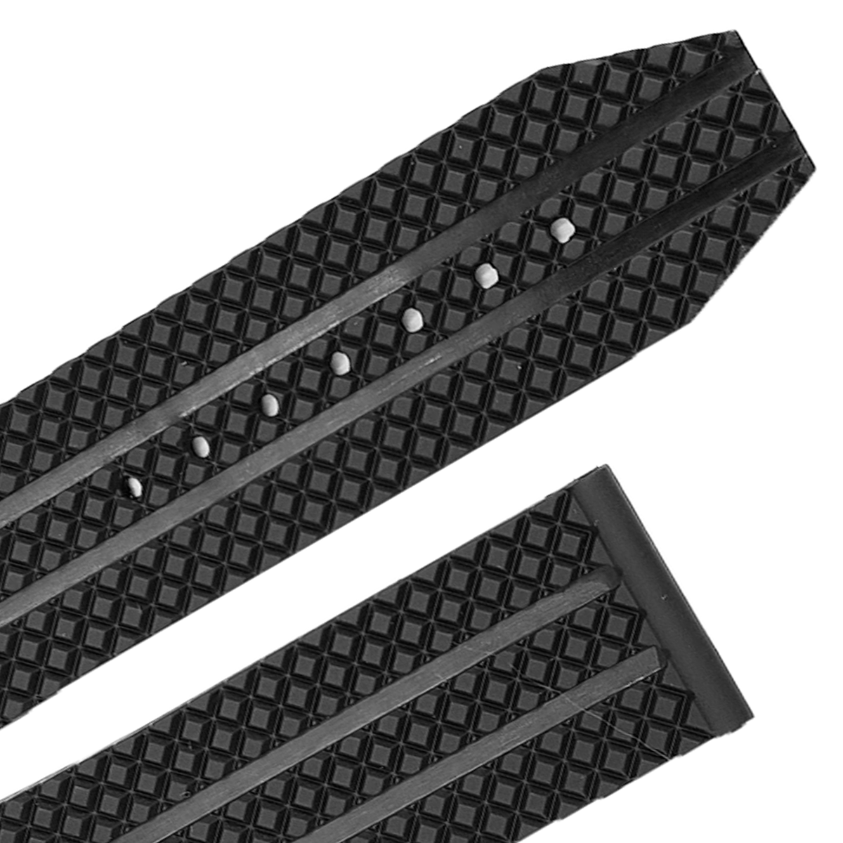 Pulseira para Relógio para Hublot Big Bang Borracha Preto Pneu