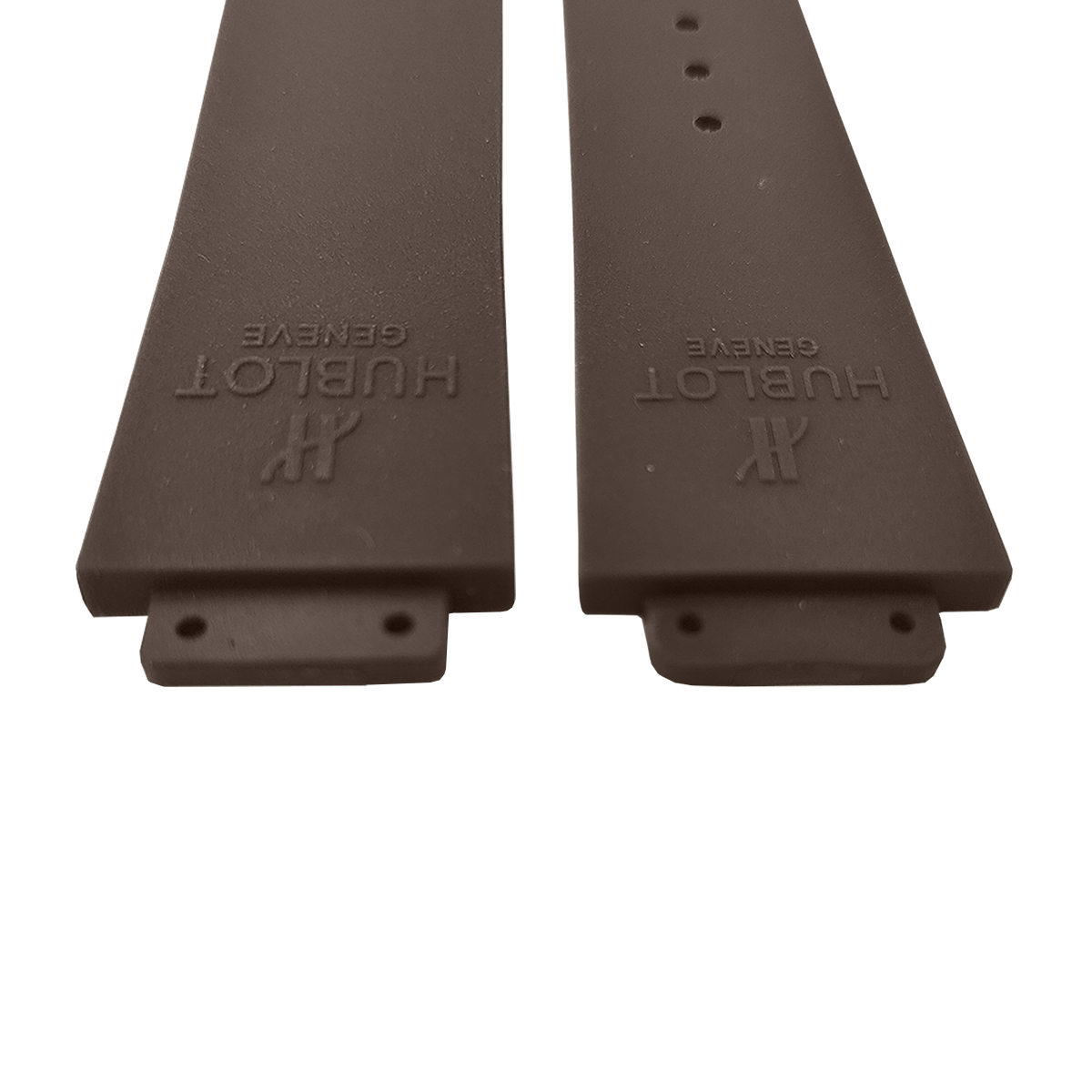 Pulseira para Relógio Para Hublot Borracha Riscadinha Chocolate