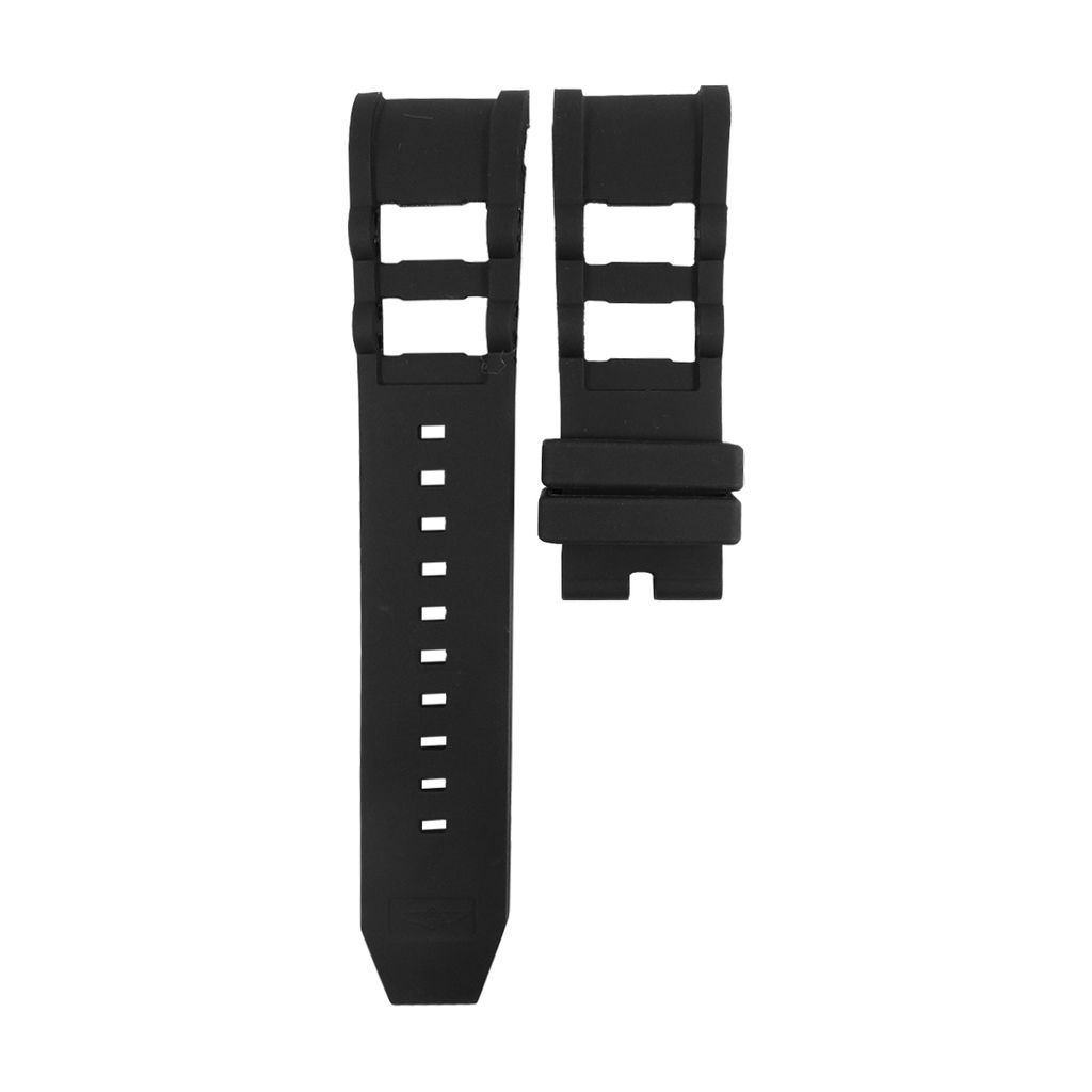 Cinturino Silicone 26 Mm Per Orologio Invicta Russian 6608/4342, Colore Nero/rosa, Fibbia Rosa, Nuovo