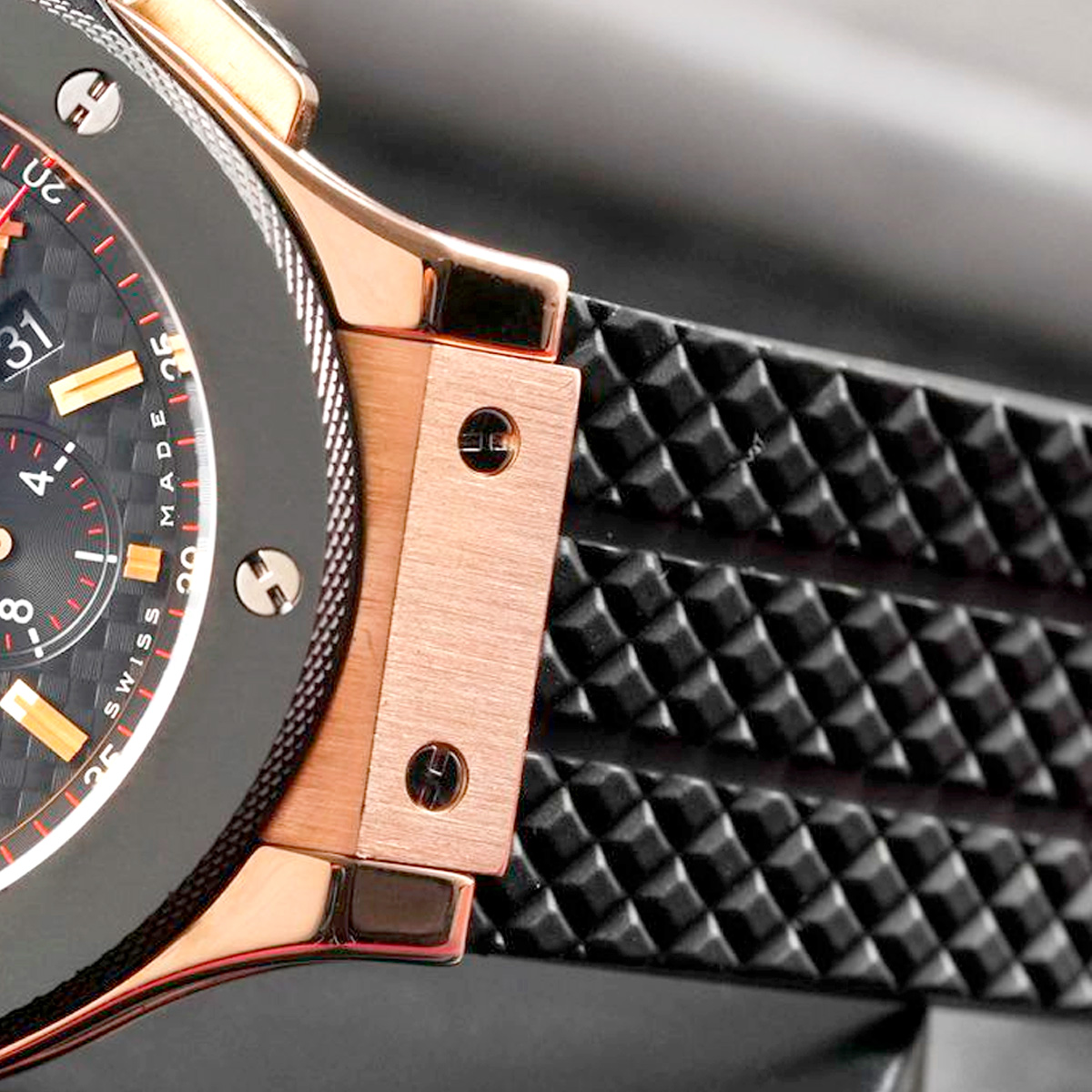 Pulseira para Relógio para Hublot Big Bang Borracha Branco Pneu