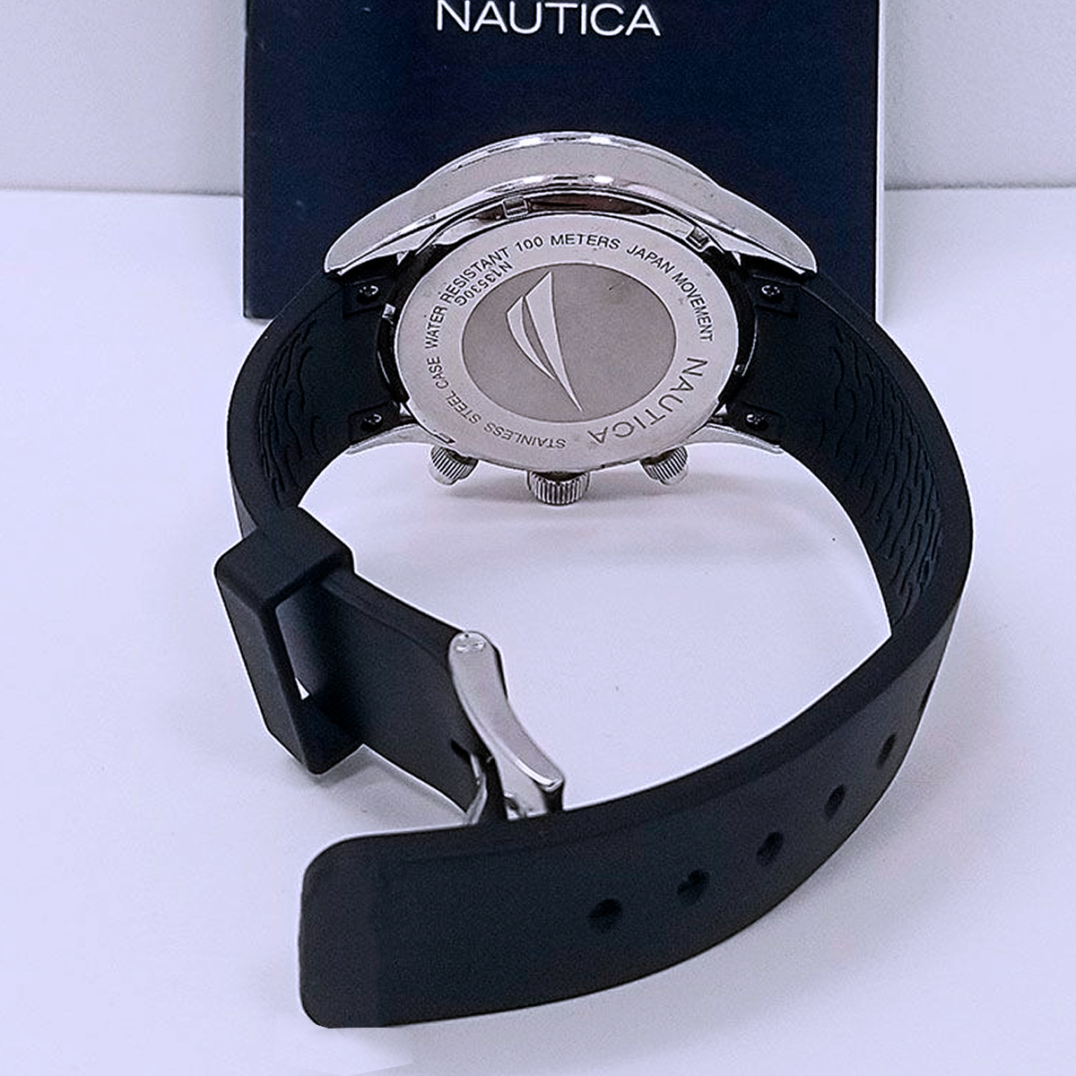 Pulseira para Relógio Compatível com Nautica 20mm Silicone Preto ...