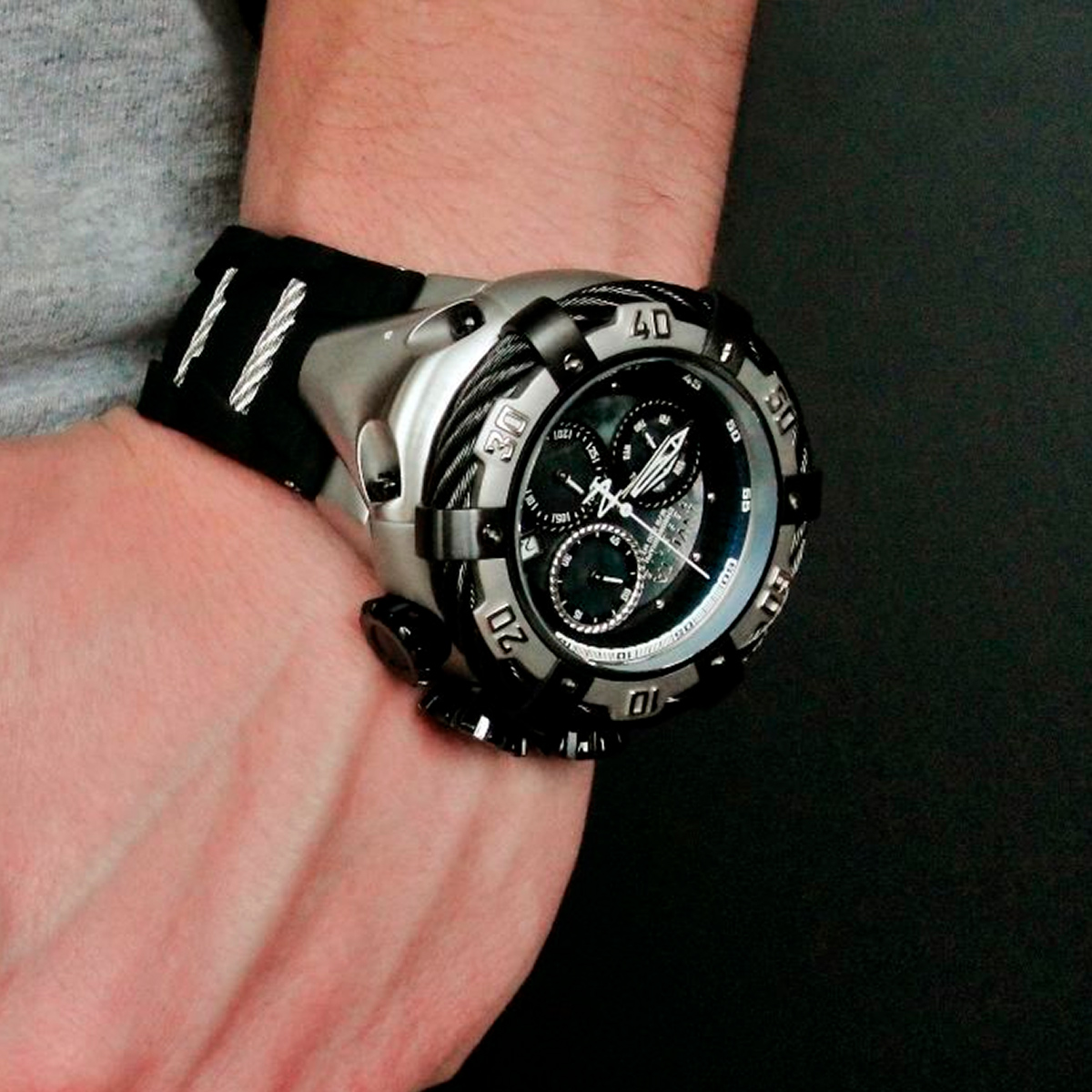 Pulseira para Relógio Compatível com Invicta Thunderbolt Silicone