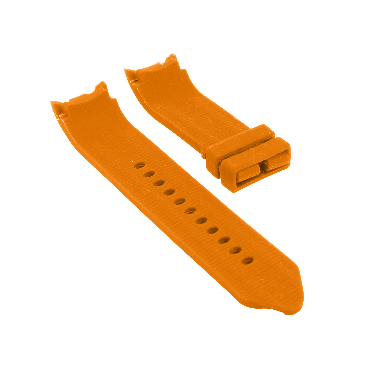 Pulseira para Relógio Compatível com Nautica 24mm Silicone Laranja ...