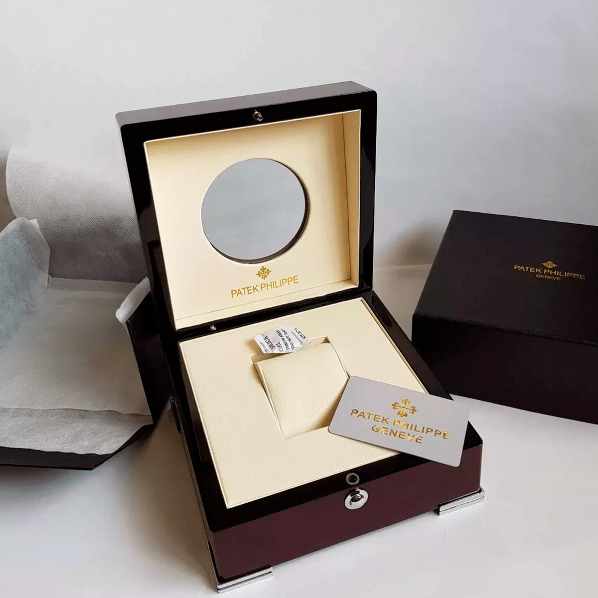 Caixa Compatível com Relógio Patek Philippe Estojo Box Completo