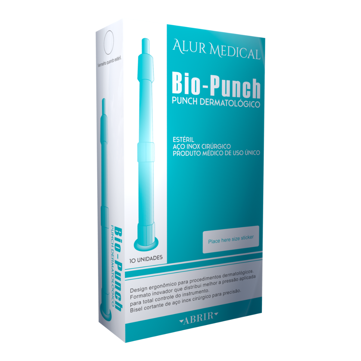 Punch Bio Bio-Punch Dermatológico Para Biópsia - Caixa com 10 Unidades - RXB ...