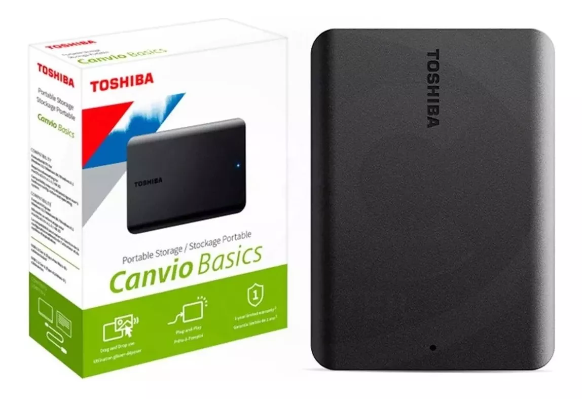 hd externo toshiba canvio basics 2tb 2.5