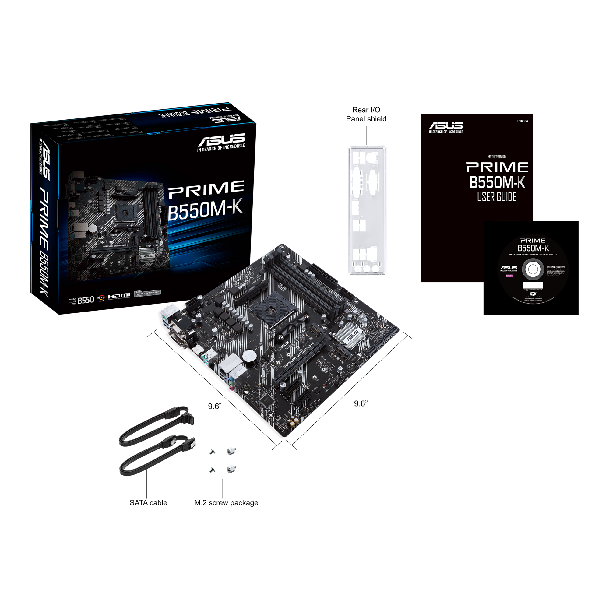 グラフィックボード・グラボ・ビデオカード Ryzen 5 5600G + ASUS PRIME B550M-K PLACA-MÃE ASUS PRIME B550M-K - Info7 Informática
