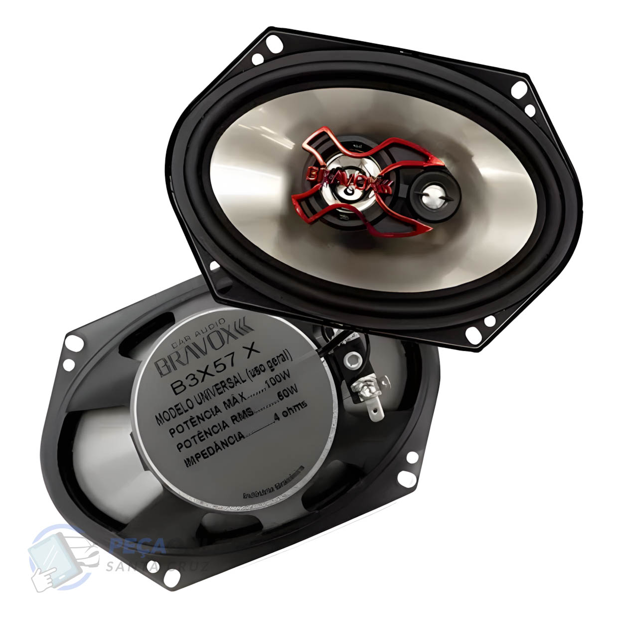 Alto Falante 5x7” Triaxial Bravox B3X57 100W - pecaonlinesantacruz