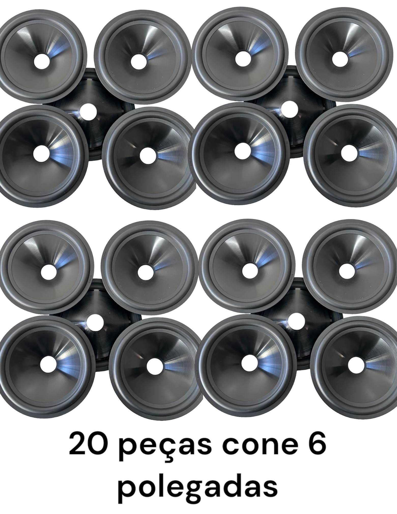 CONE PARA MONTAGEM DE ALTO FALANTE DE 6 POLEGADAS COM 20 PEÇAS ...